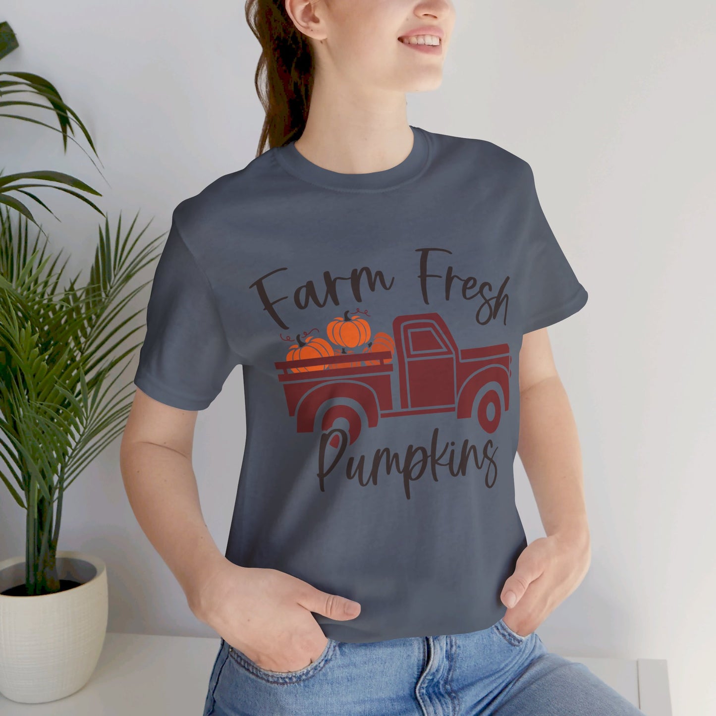 Farm Fresh Pumpkins Jersey Short Sleeve Tee