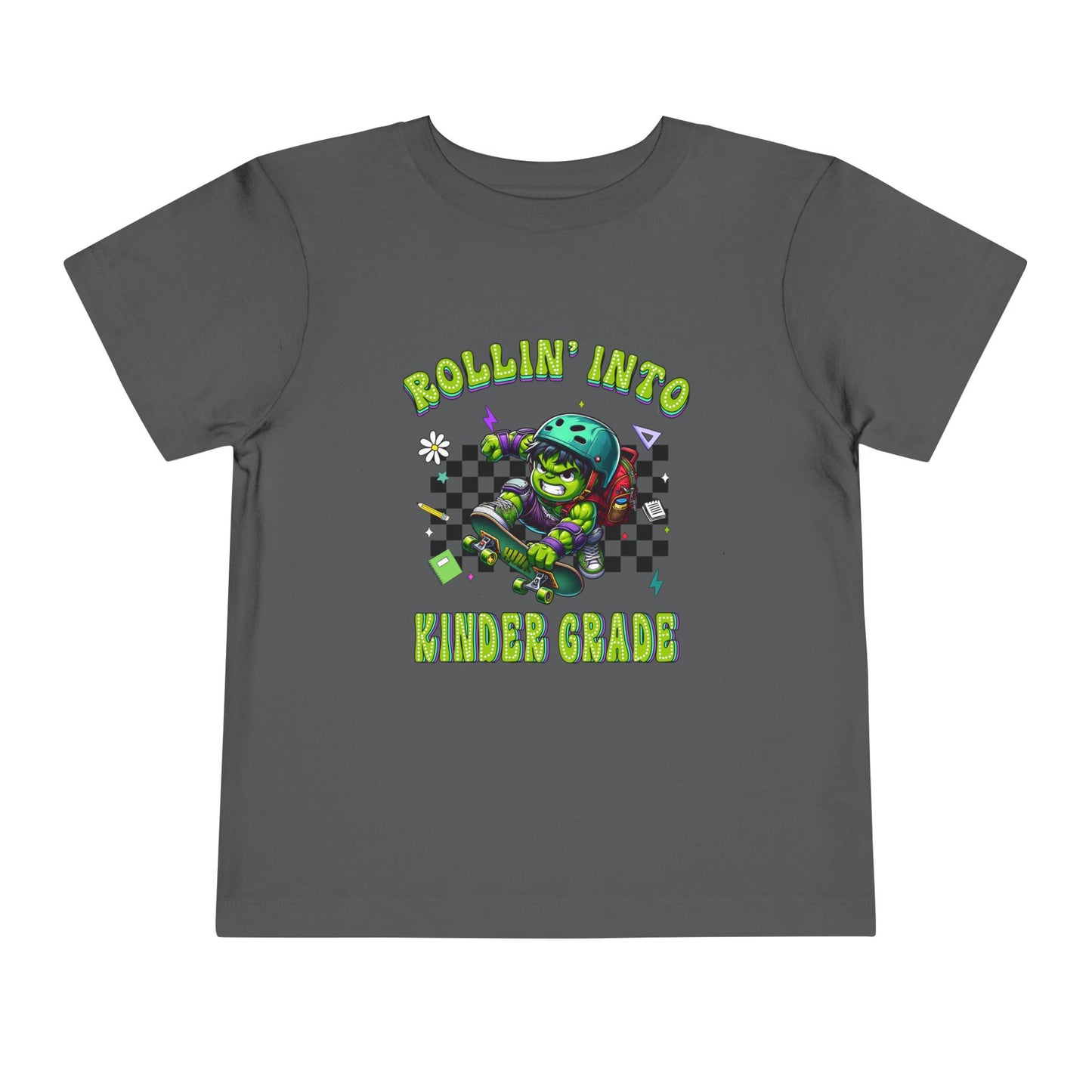 HULK - Rollin' Into Kinder Grade Toddler Short Sleeve Tee