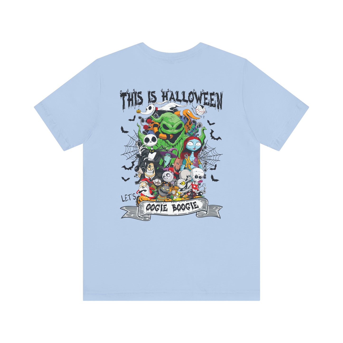 This is Halloween, Lets Oogie Boogie (front and back) Jersey Short Sleeve Tee