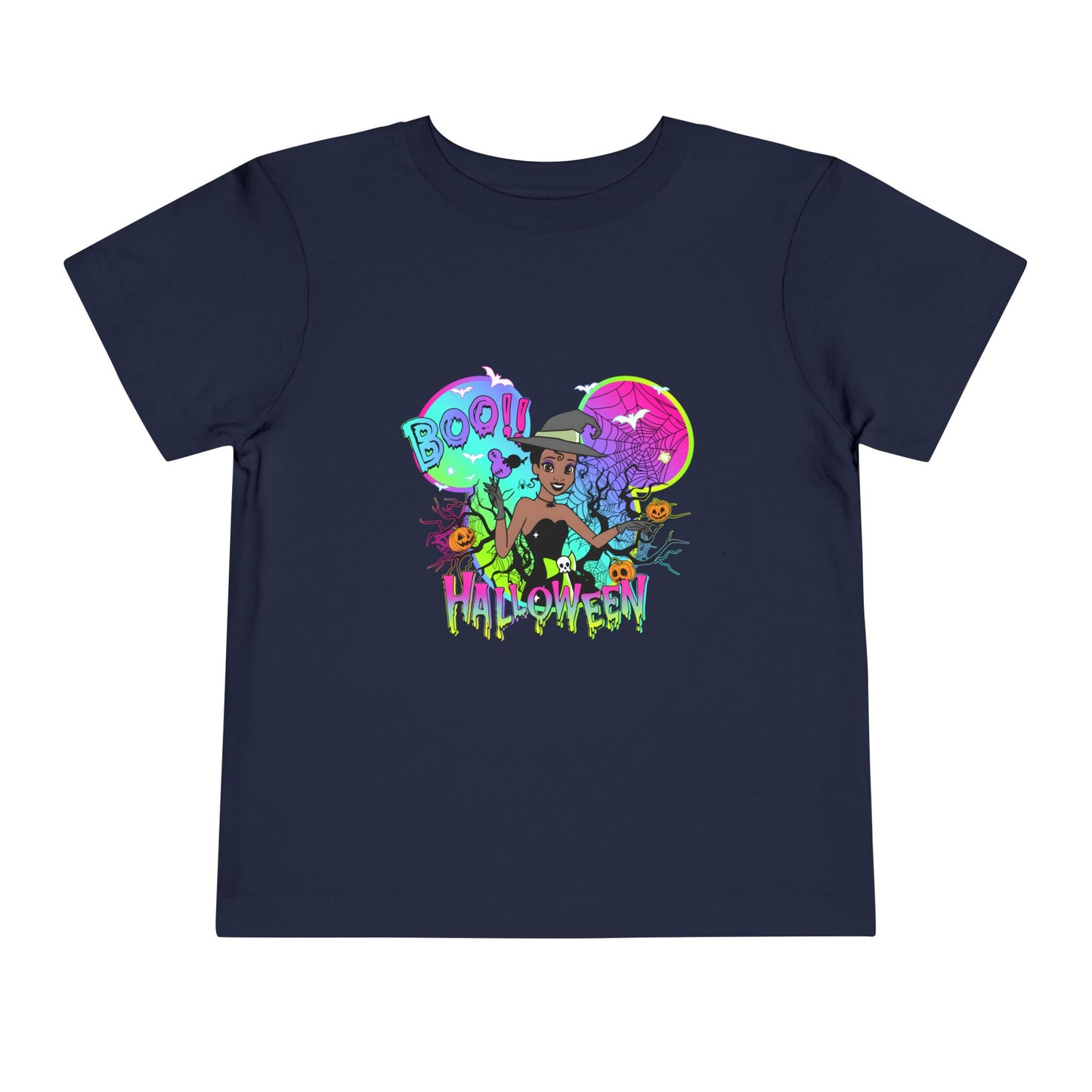 Tiana Boo! Halloween Toddler Short Sleeve Tee