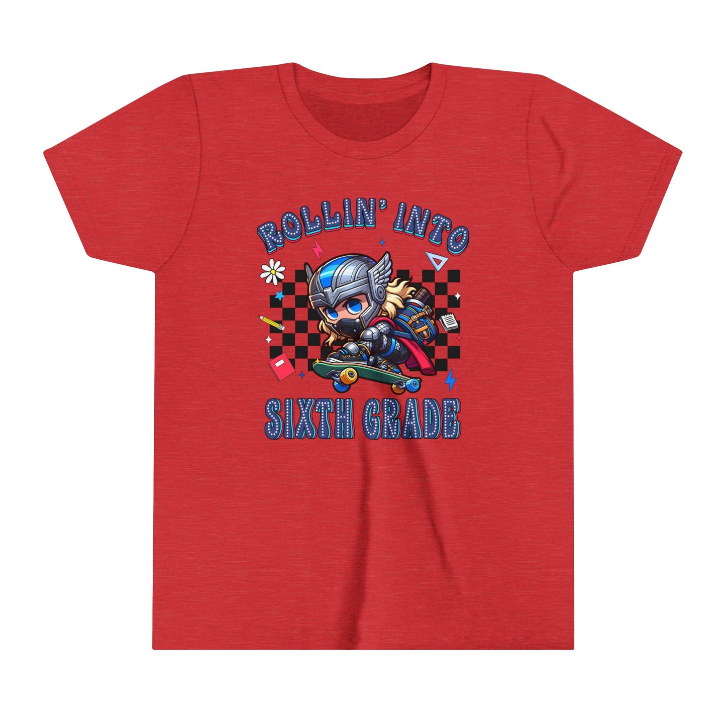 THOR - Rollin' Into 6th Grade Youth Short Sleeve Tee