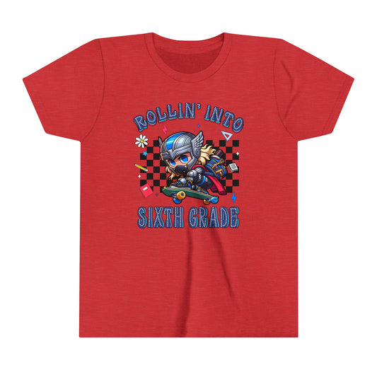 THOR - Rollin' Into 6th Grade Youth Short Sleeve Tee