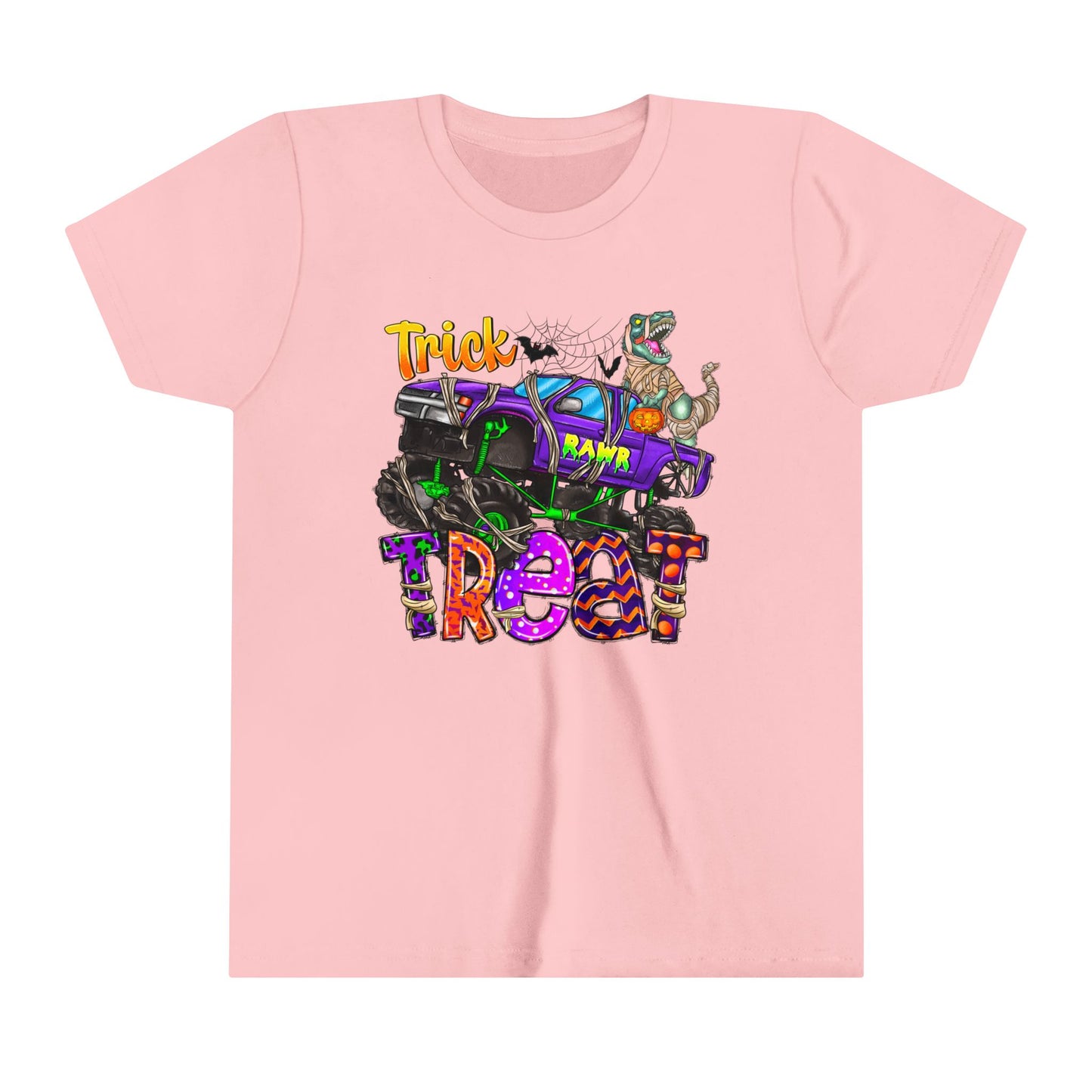 Trick RAWR Treat Youth Short Sleeve Tee
