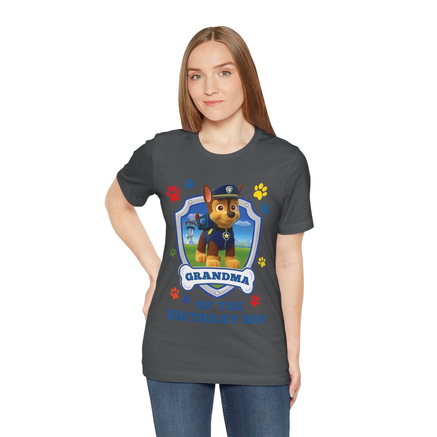 Grandma of the Birthday Boy Jersey Short Sleeve Tee
