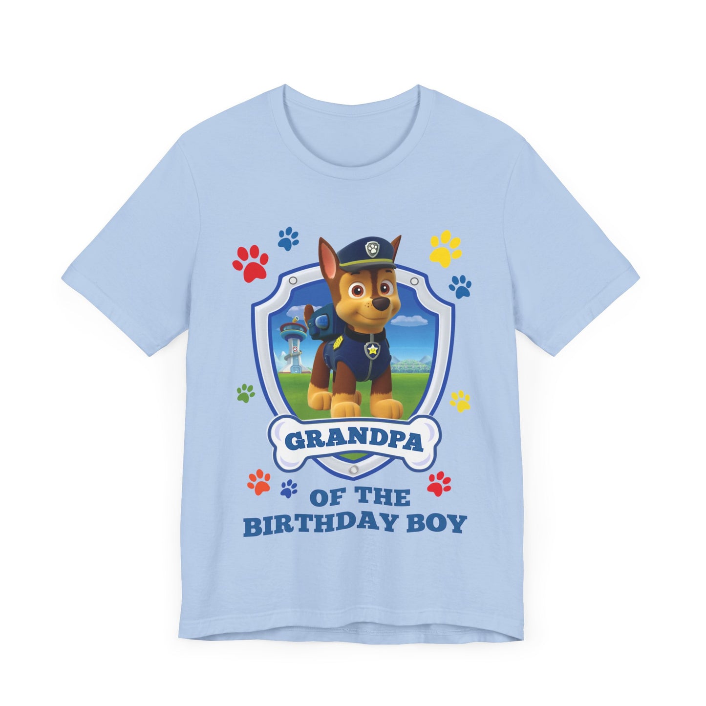Grandpa of the Birthday Boy Jersey Short Sleeve Tee
