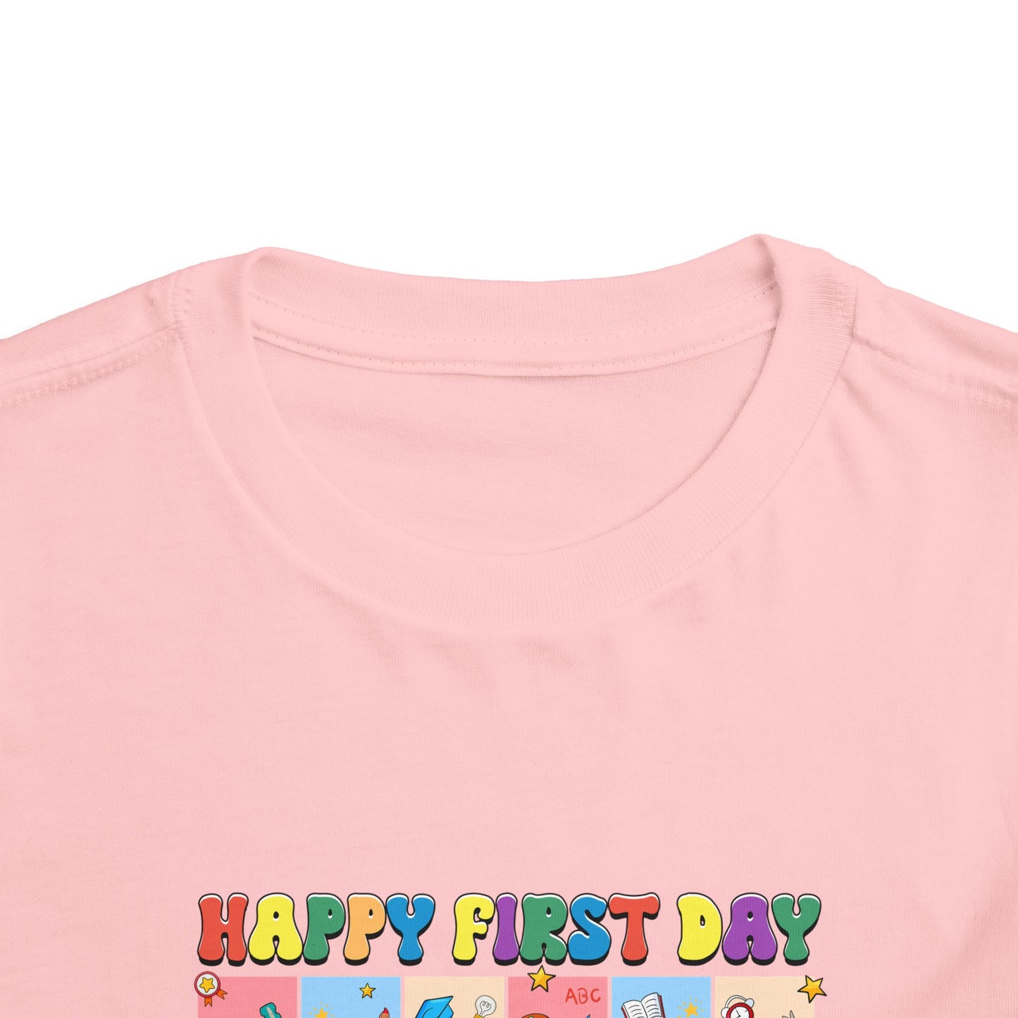 Happy First Day of School Toddler Short Sleeve Tee