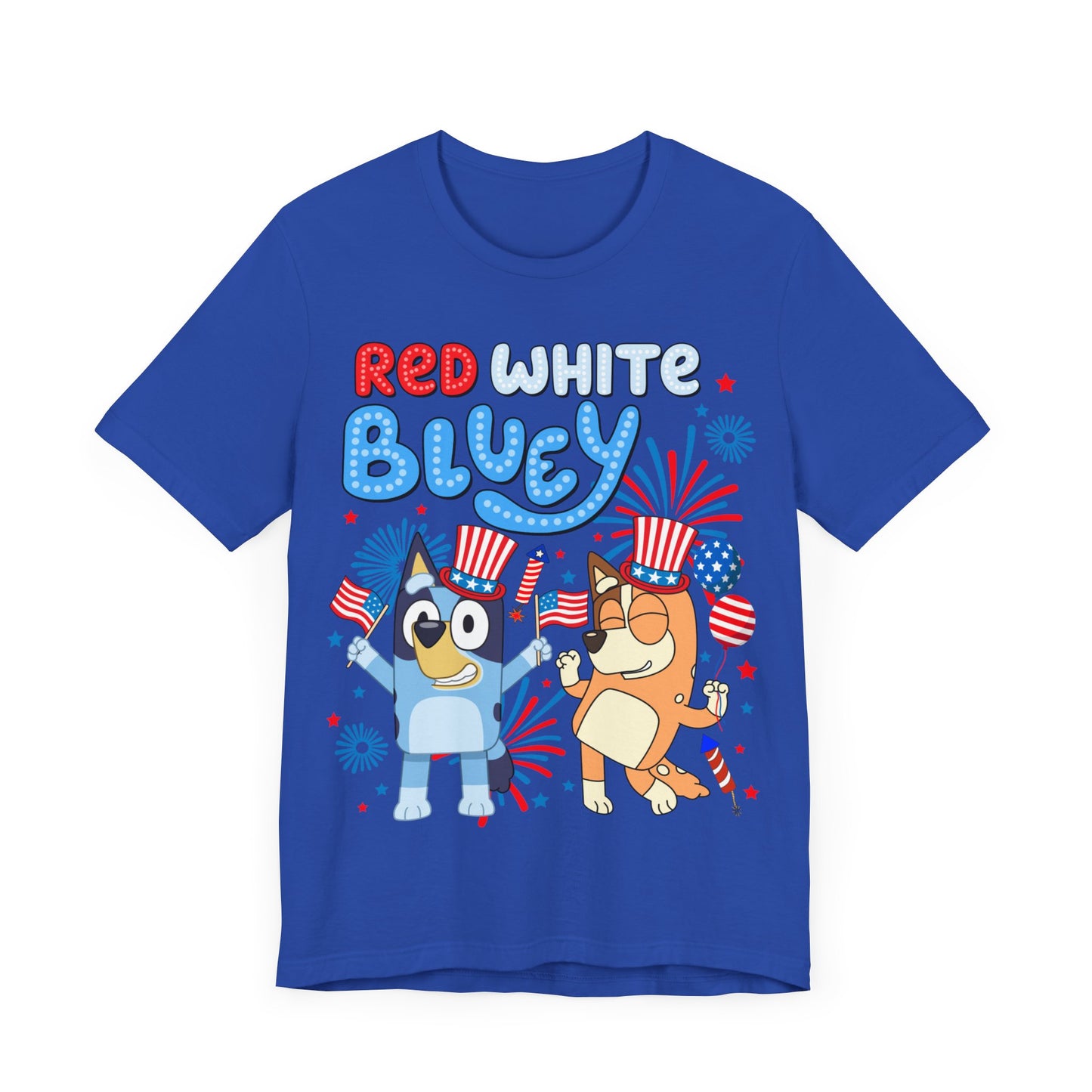 Red, White & Bluey Jersey Short Sleeve Tee