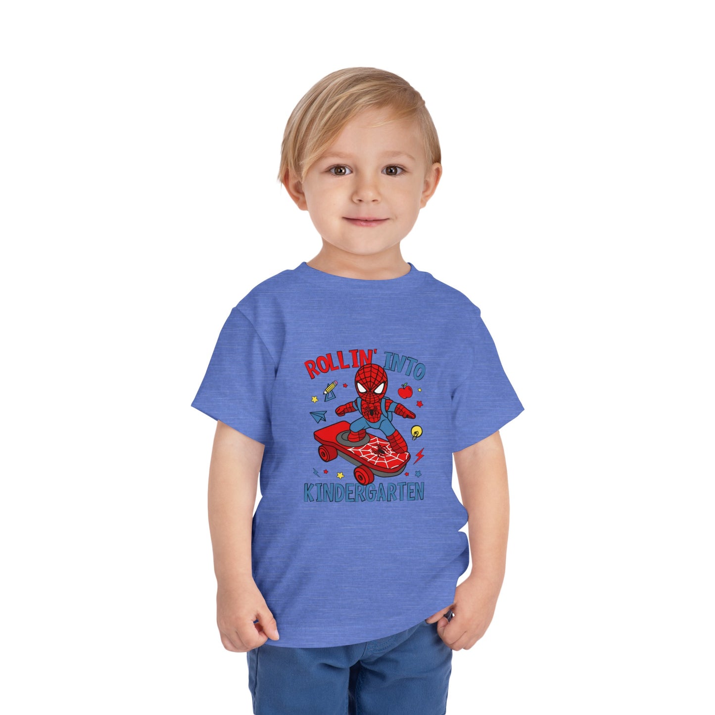 Rollin' Into Kindergarten Toddler Short Sleeve Tee