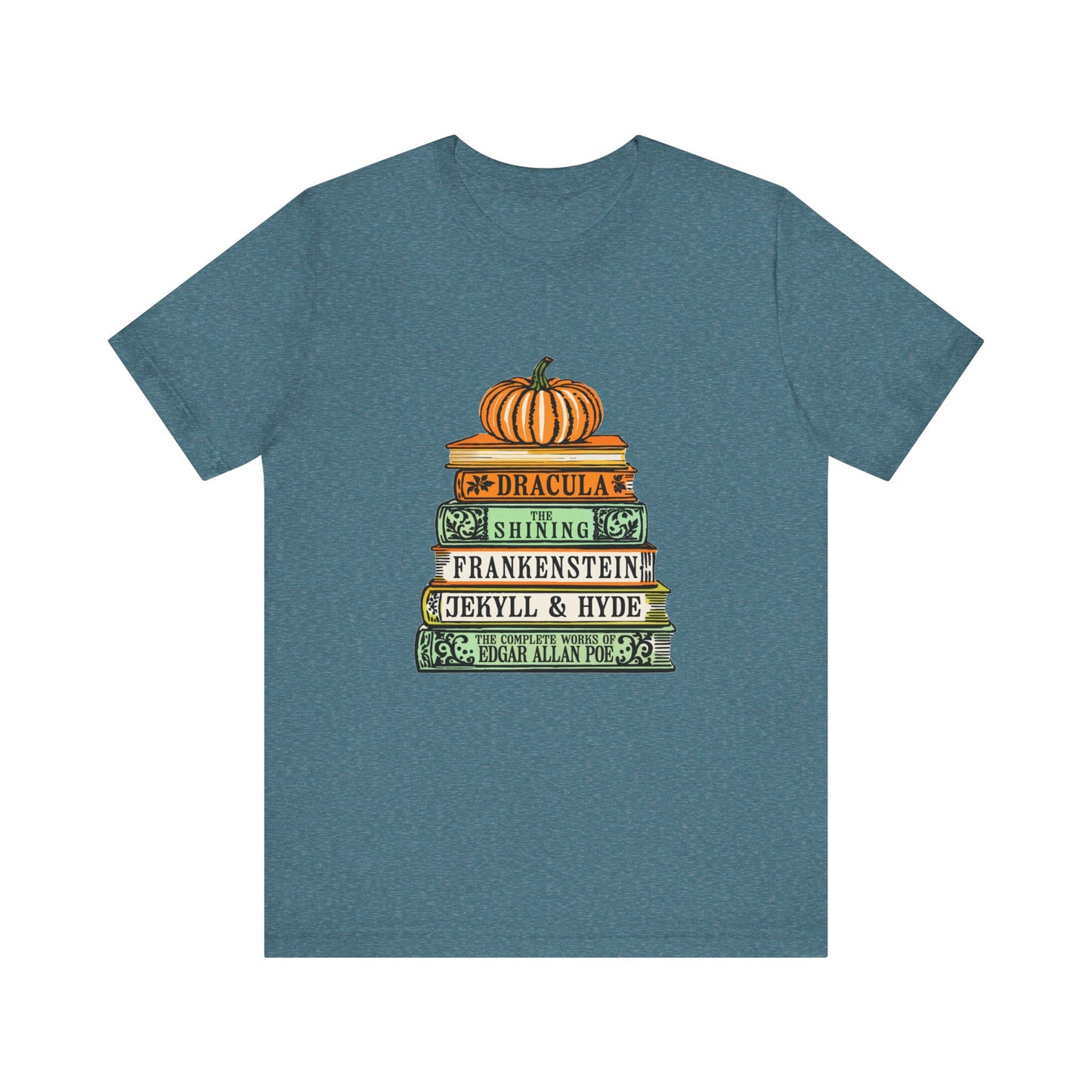 Horror Books Jersey Short Sleeve Tee