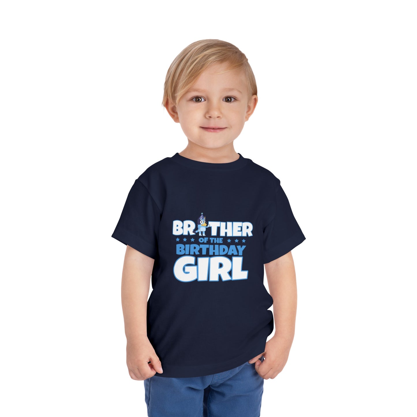 Brother of the Birthday Girl Toddler Short Sleeve Tee