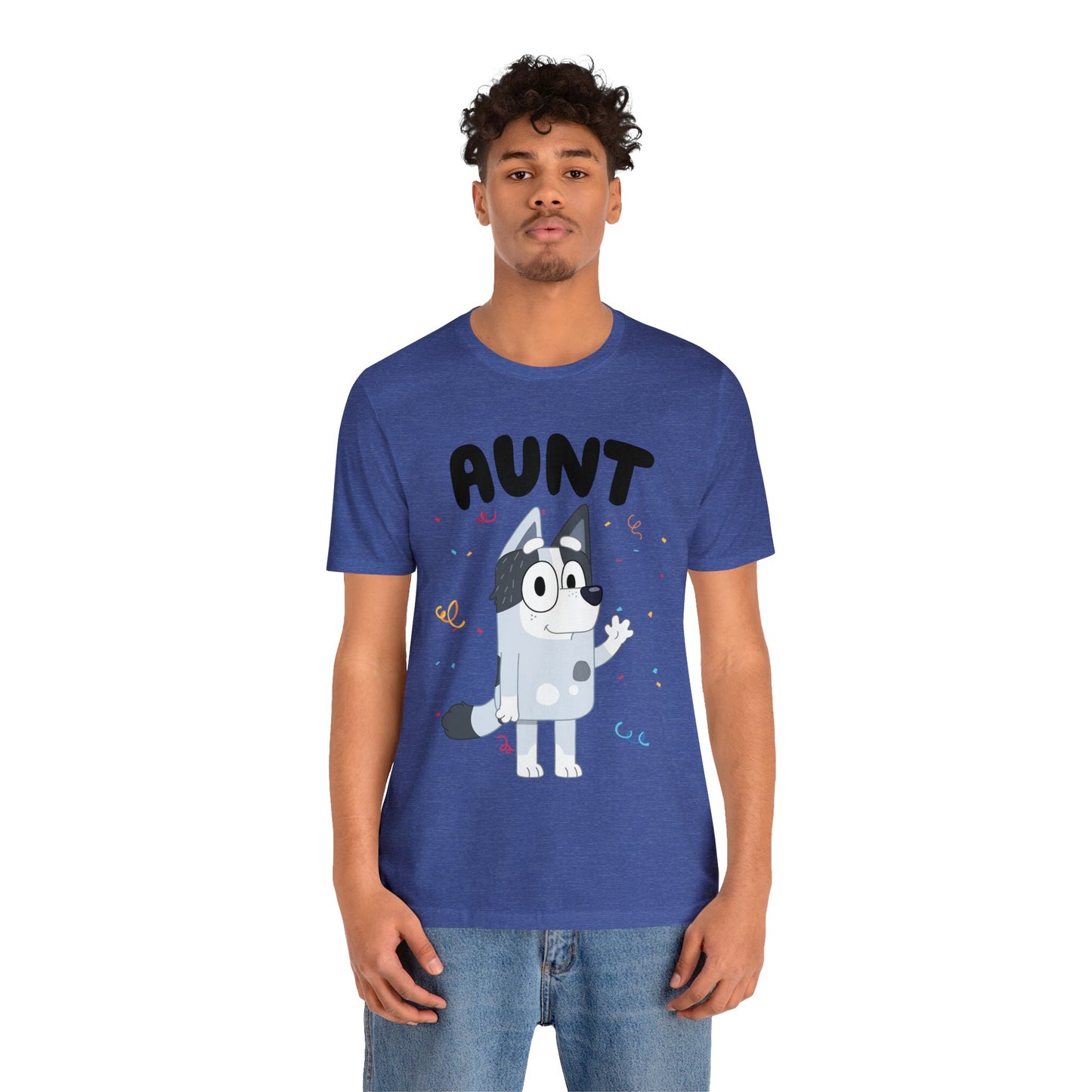 Aunt Bluey Birthday short sleeve Tshirt