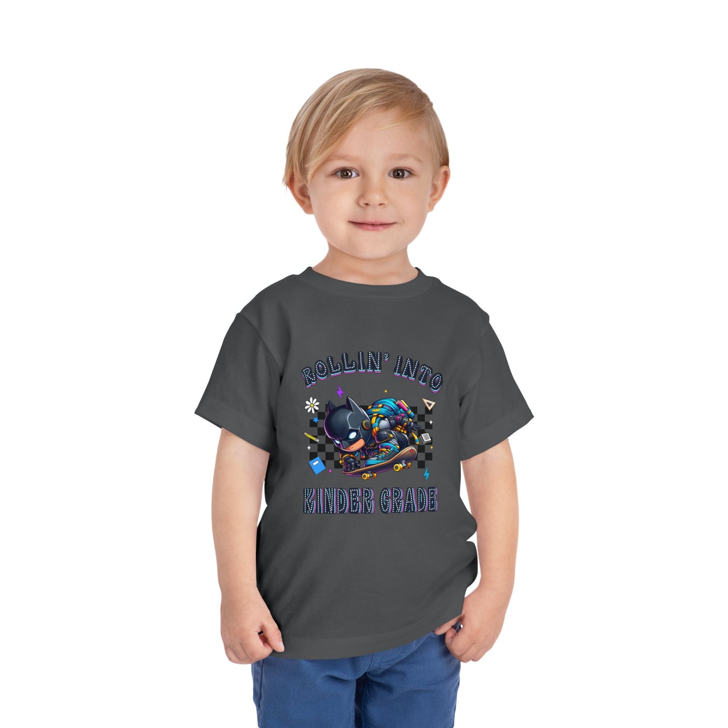 BATMAN - Rollin' Into Kinder Grade Toddler Short Sleeve Tee