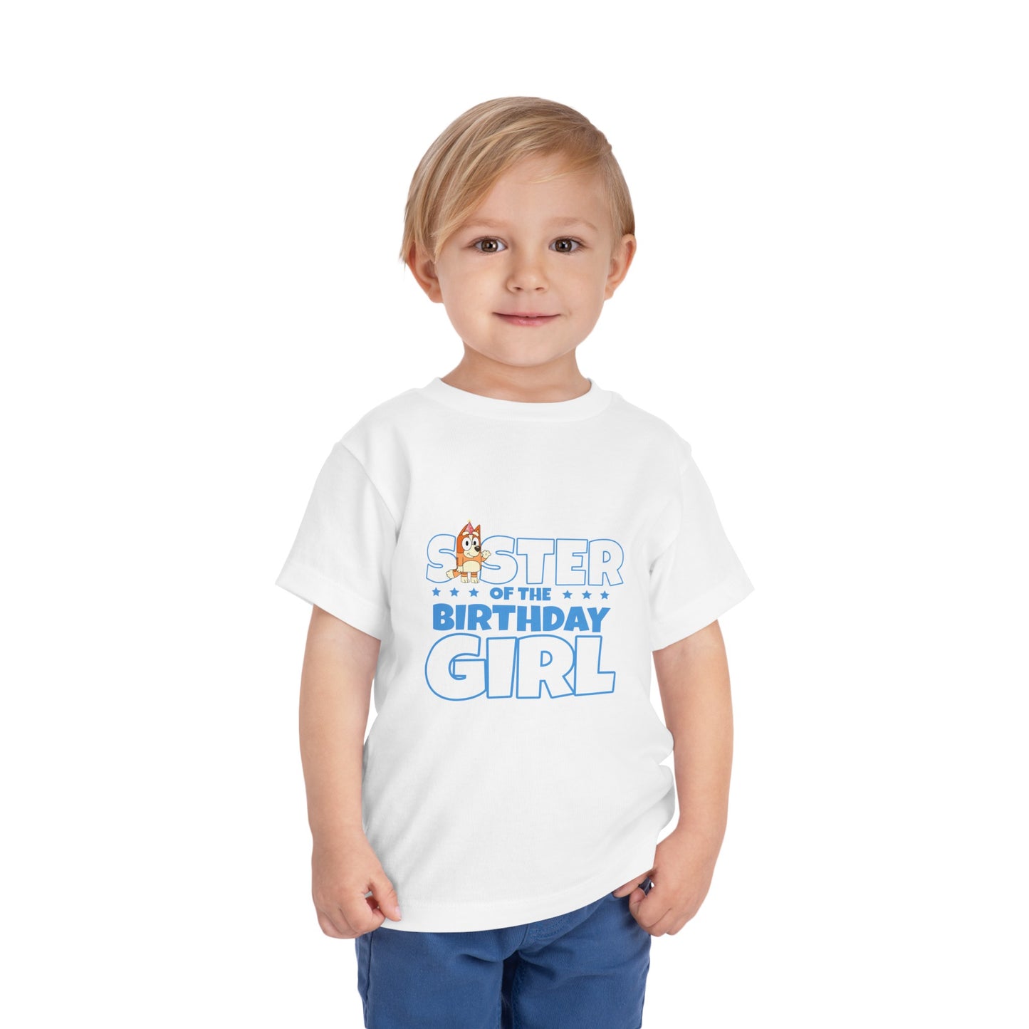 Sister of the Birthday Girl Toddler Short Sleeve Tee