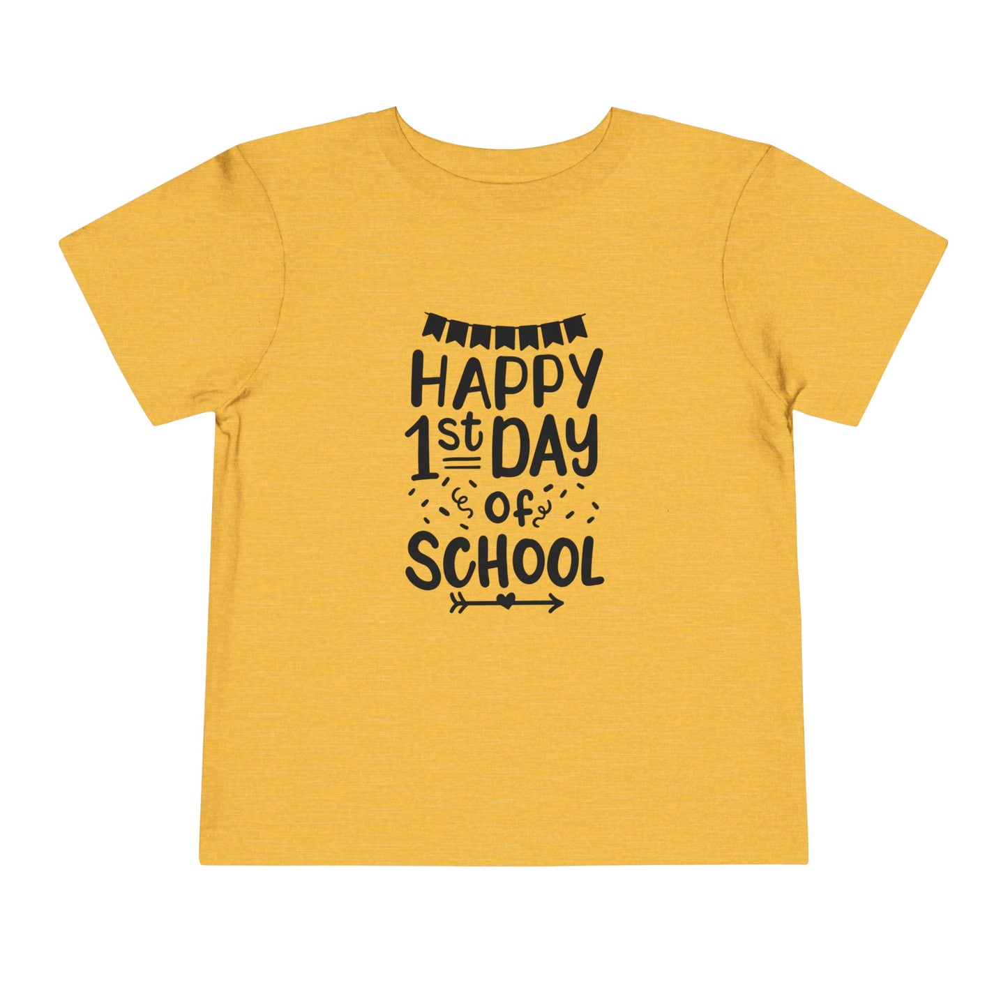 Happy 1st Day of School Toddler Short Sleeve Tee