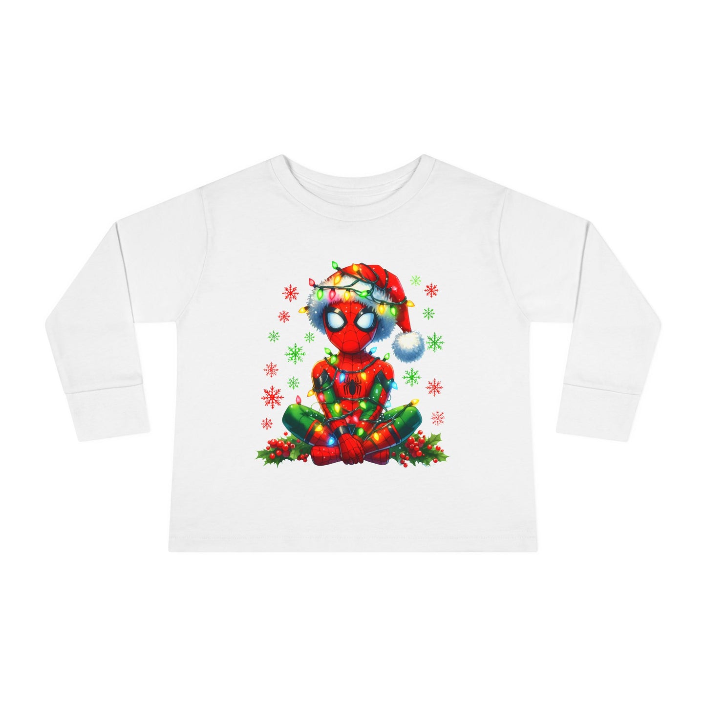 Spidey Christmas Toddler Long Sleeve Tee
