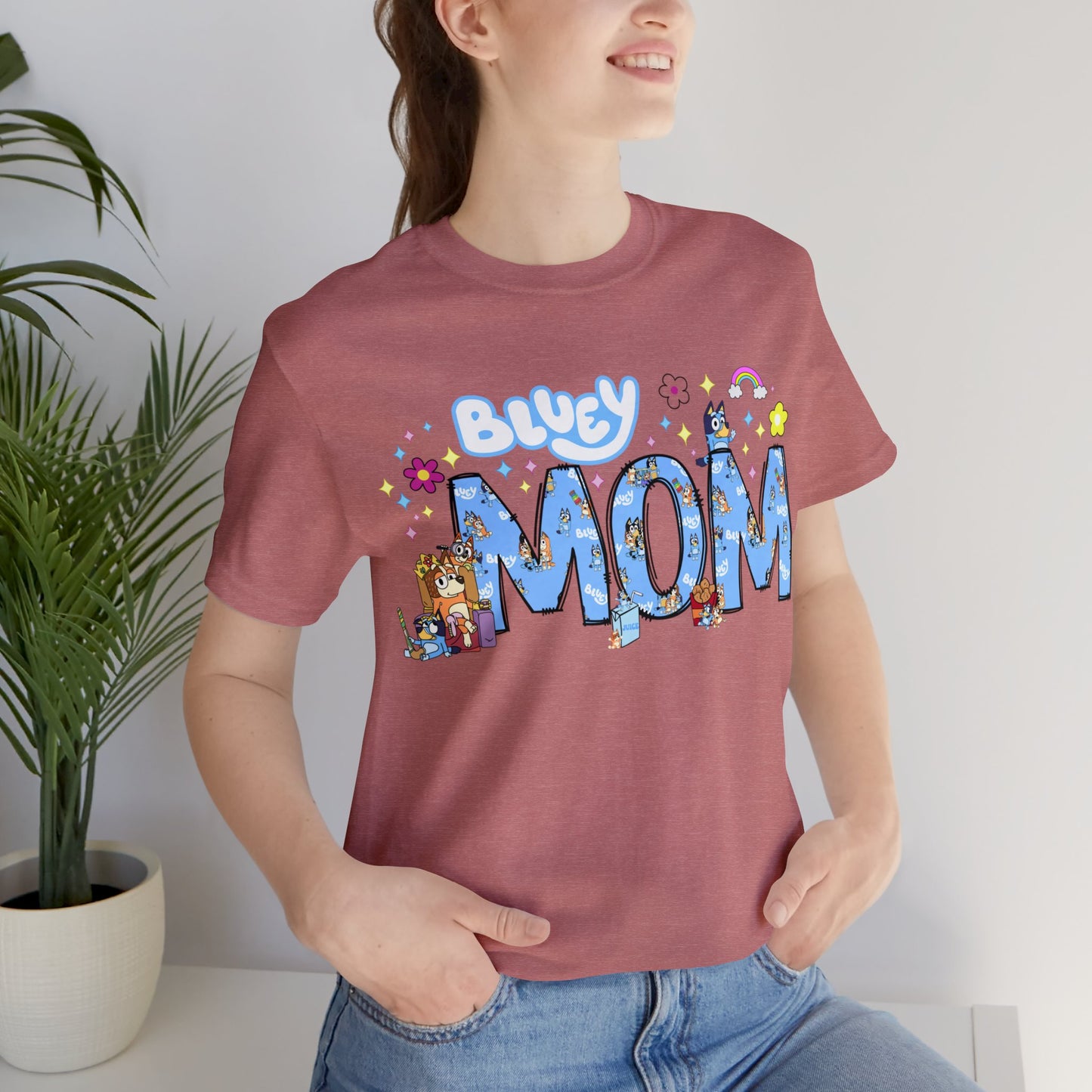 BLUEY MOM AFFIRMATIONS short sleeve tshirt