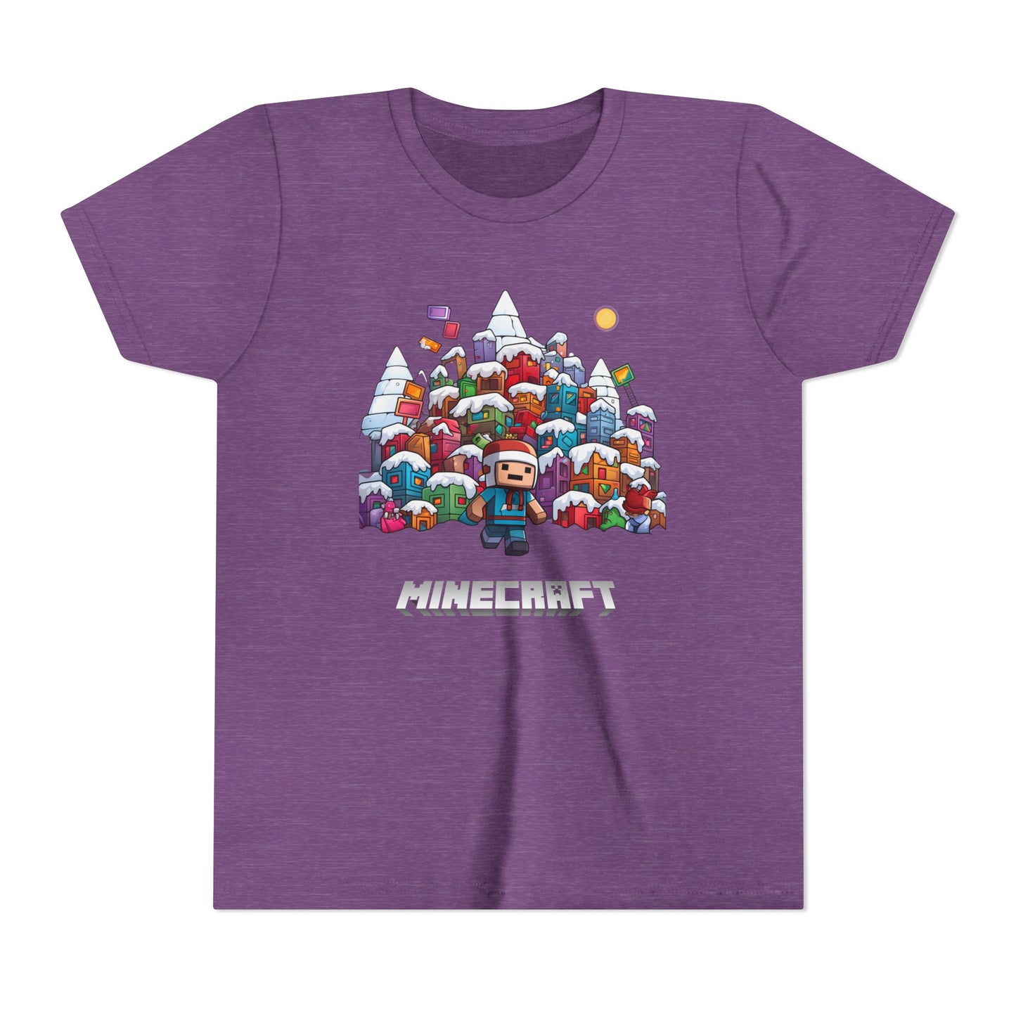 Christmas Mine-craft Youth Short Sleeve Tee