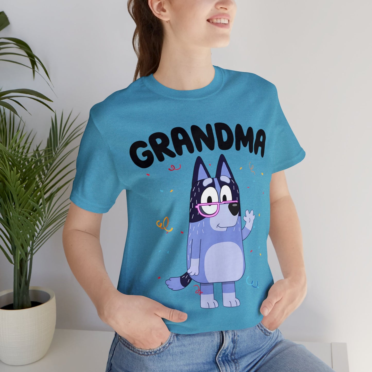 Grandma Bluey Birthday short sleeve Tshirt