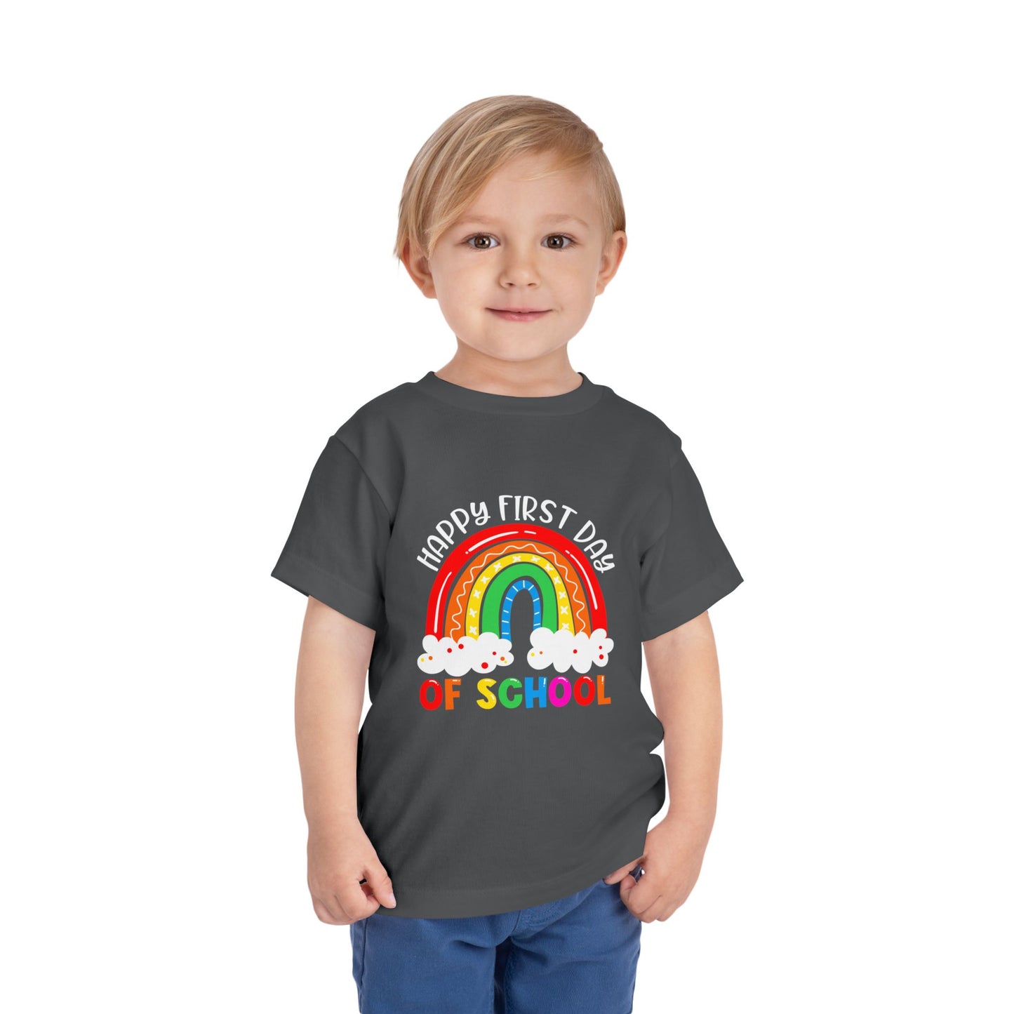 Happy First Day of School Toddler Short Sleeve Tee