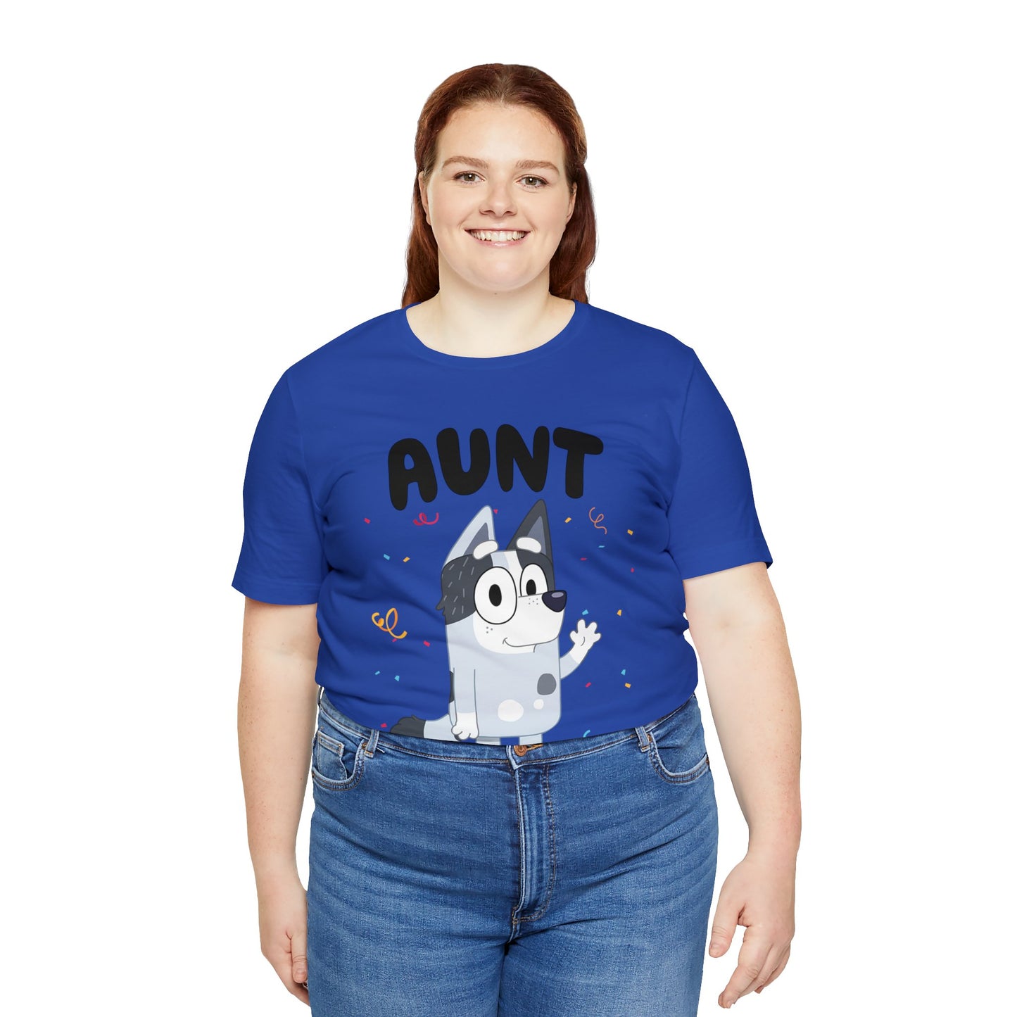Aunt Bluey Birthday short sleeve Tshirt