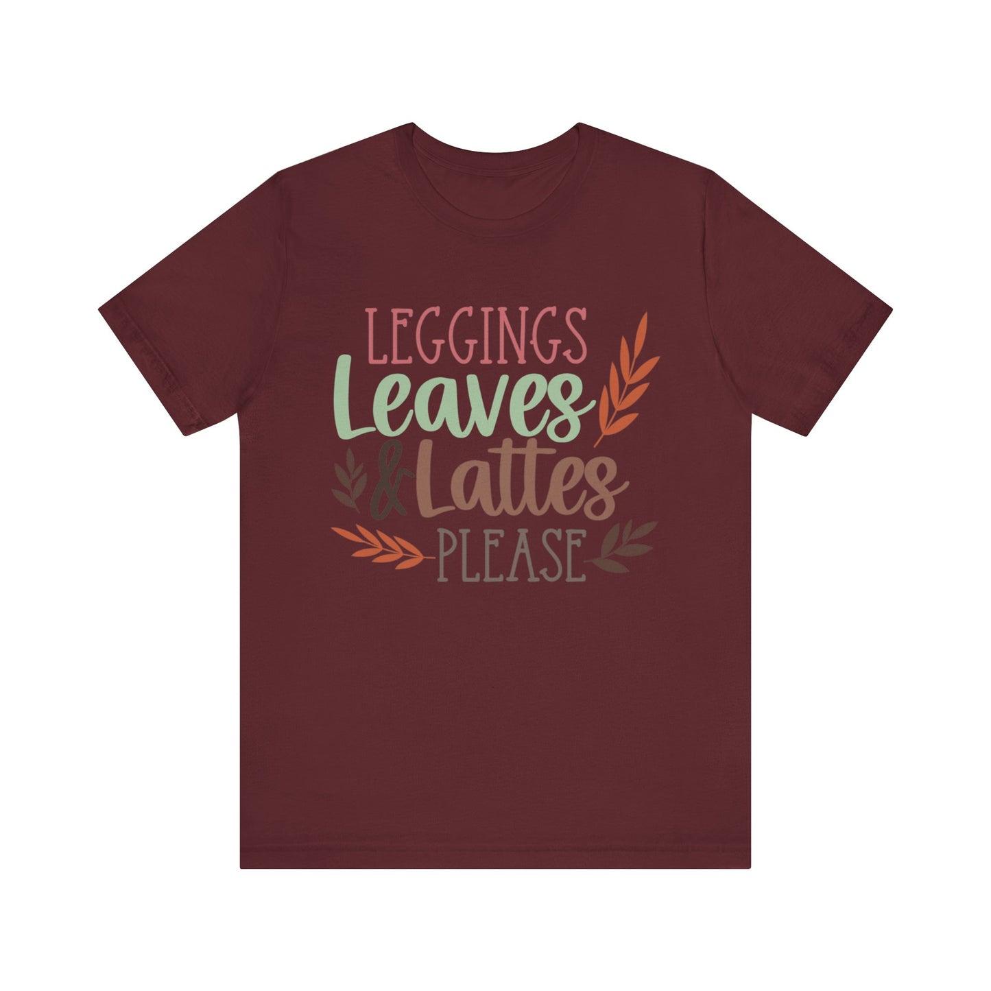 Leggings, Leaves & Lattes Please Jersey Short Sleeve Tee