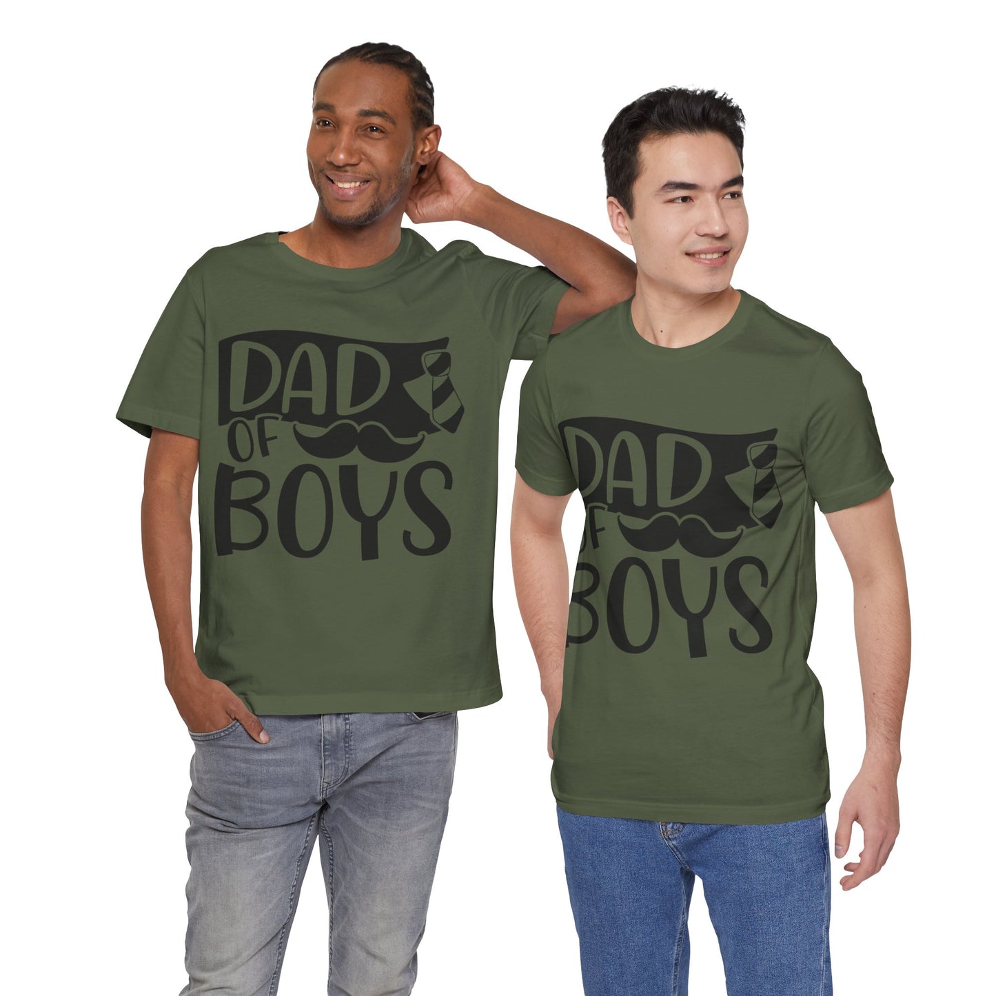 Dad of Boys Jersey Short Sleeve Tee