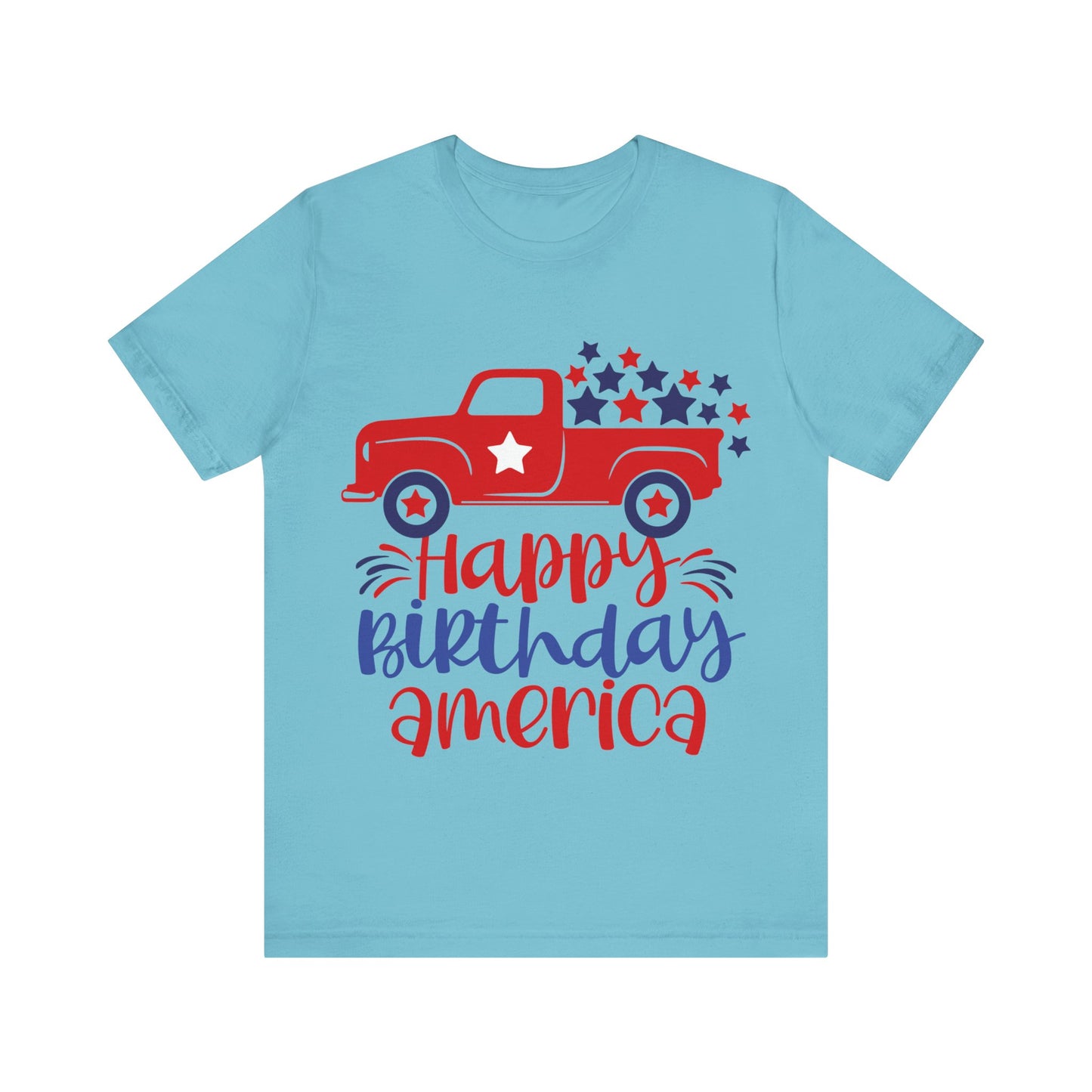 Happy Birthday America Jersey Short Sleeve Tee