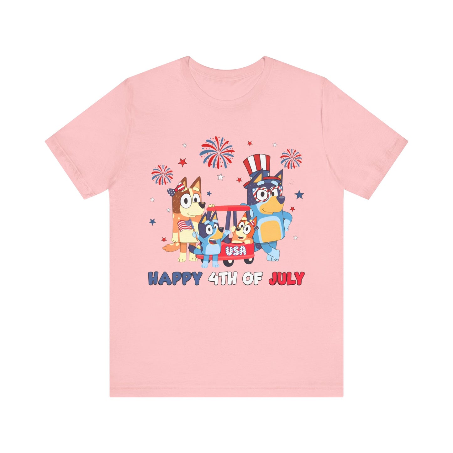 Happy 4th of July Jersey Short Sleeve Tee