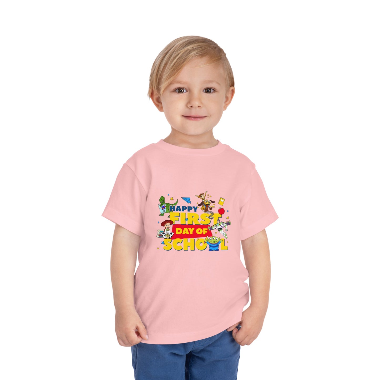 Happy First Day of School Toddler Short Sleeve Tee