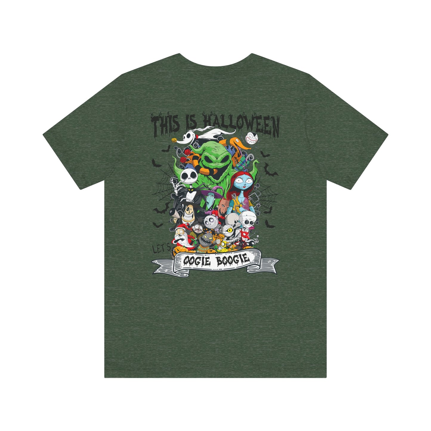 This is Halloween, Lets Oogie Boogie (front and back) Jersey Short Sleeve Tee