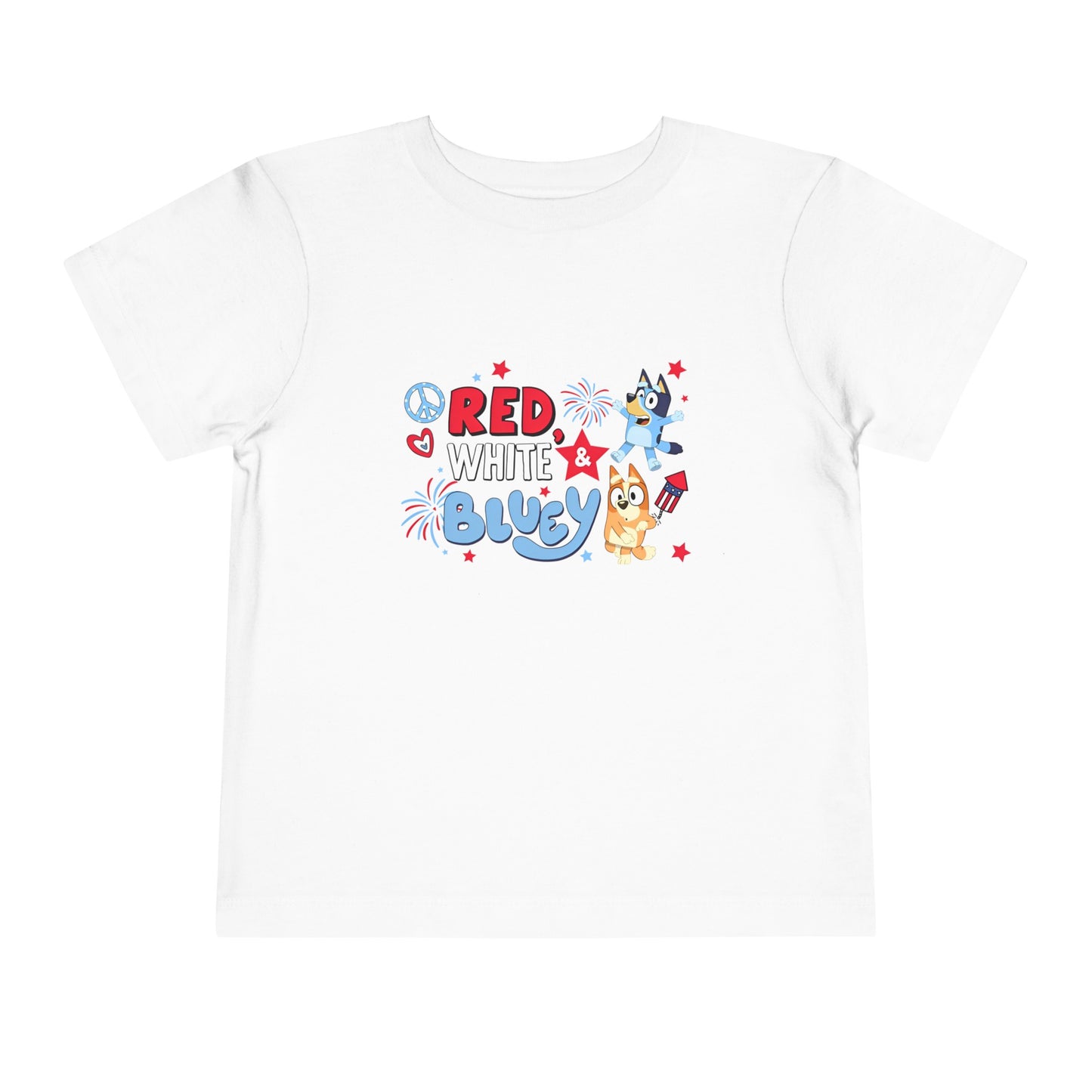 Red, White & Bluey Toddler Short Sleeve Tee