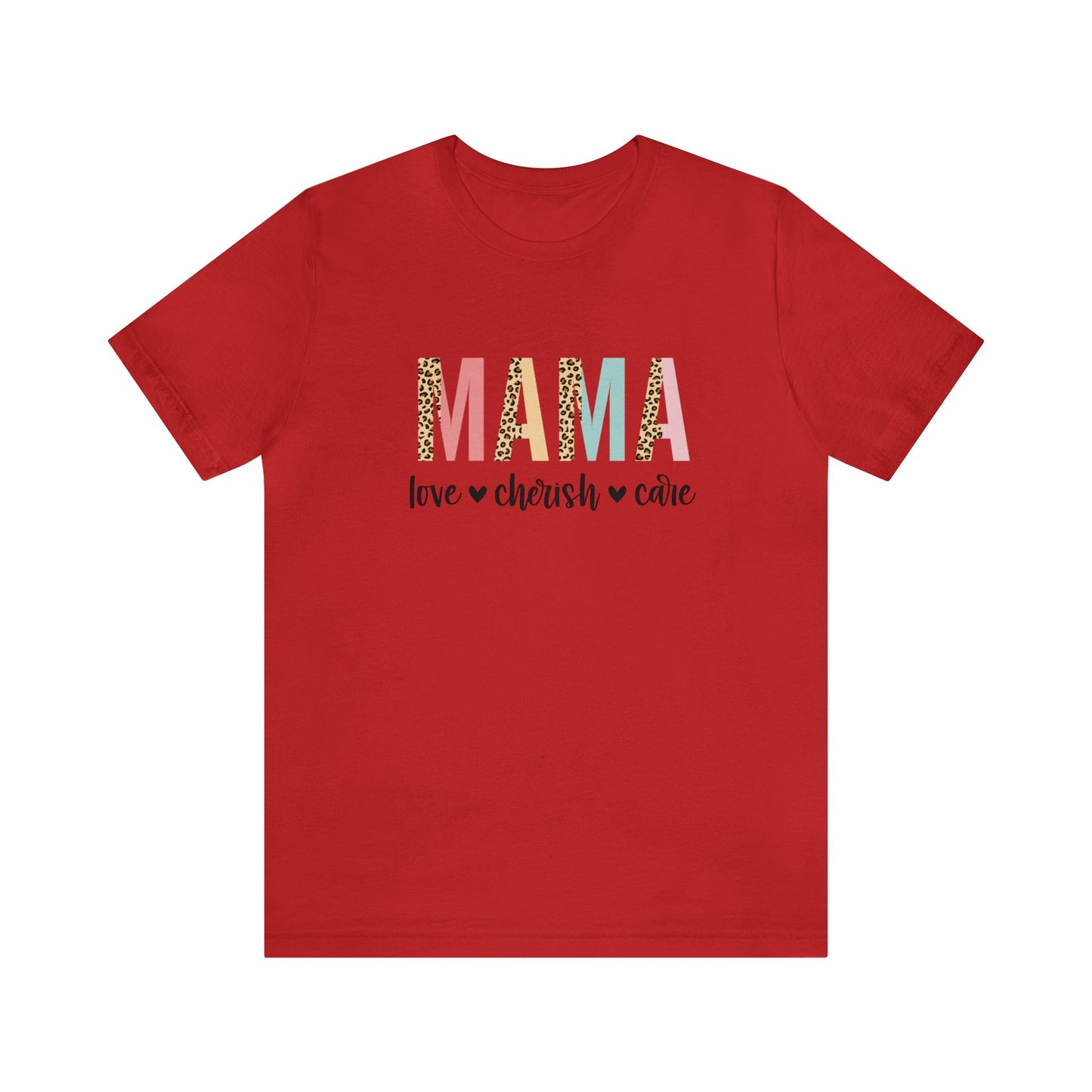 MAMA Leopard print short sleeve tshirt