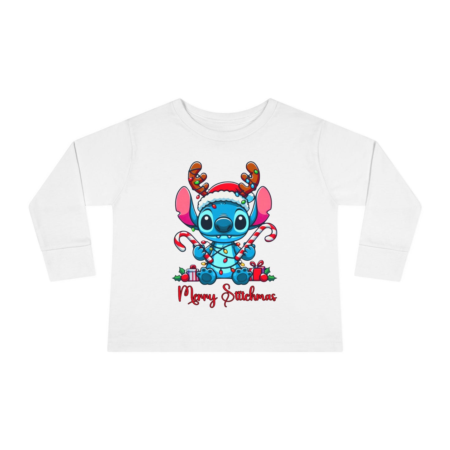 Merry Stitchmas Toddler Long Sleeve Tee