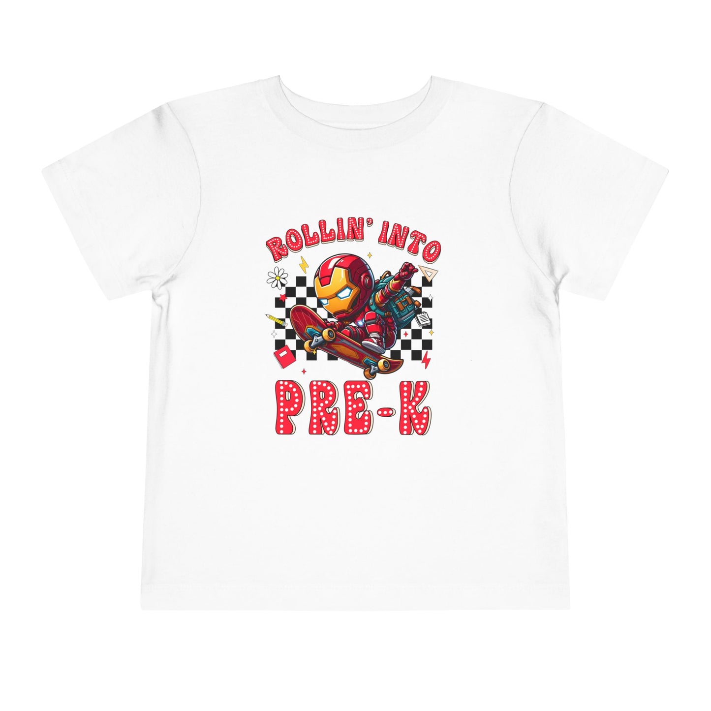 IRON MAN - Rollin' Into Pre-K Toddler Short Sleeve Tee