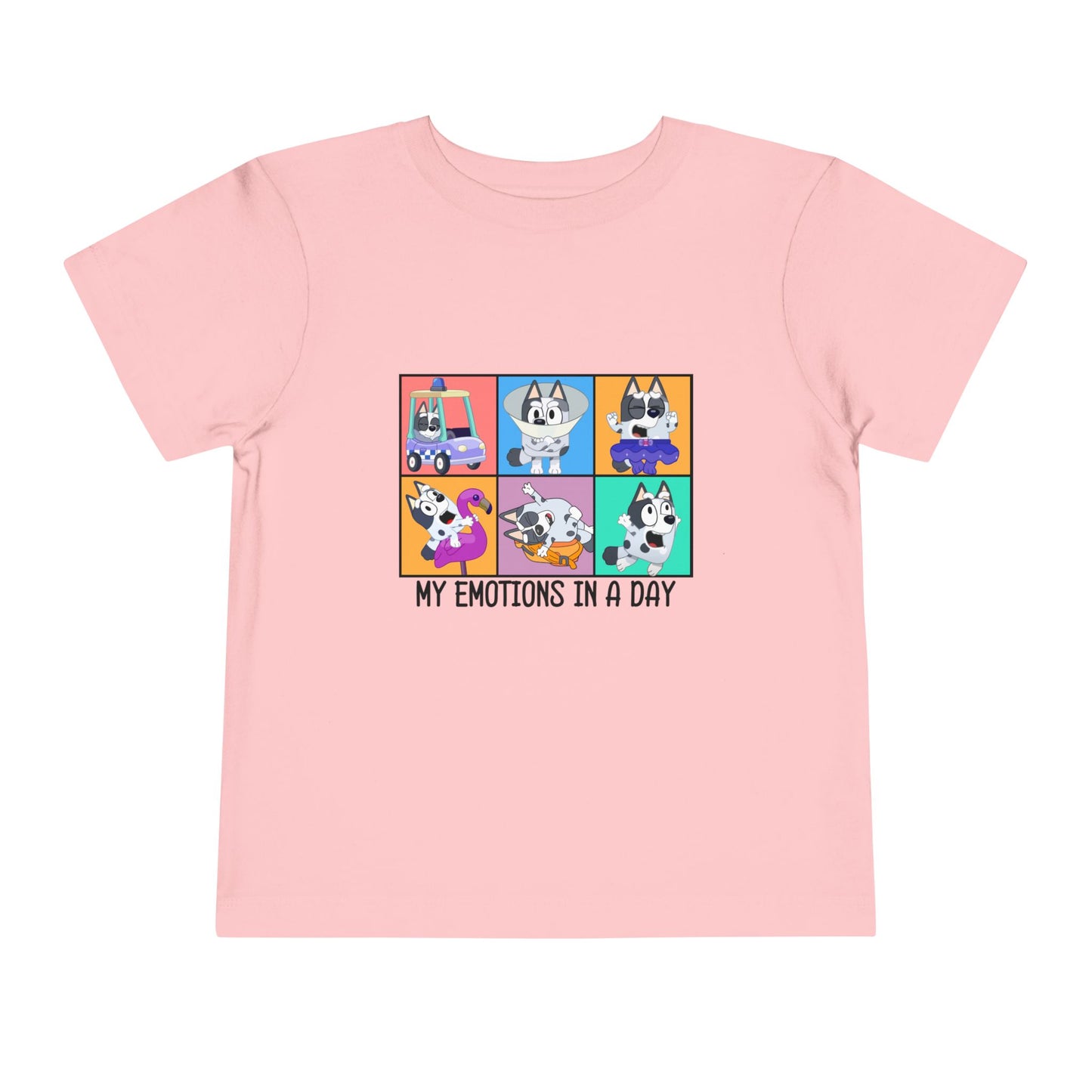 My emotions in a day Toddler Short Sleeve Tee