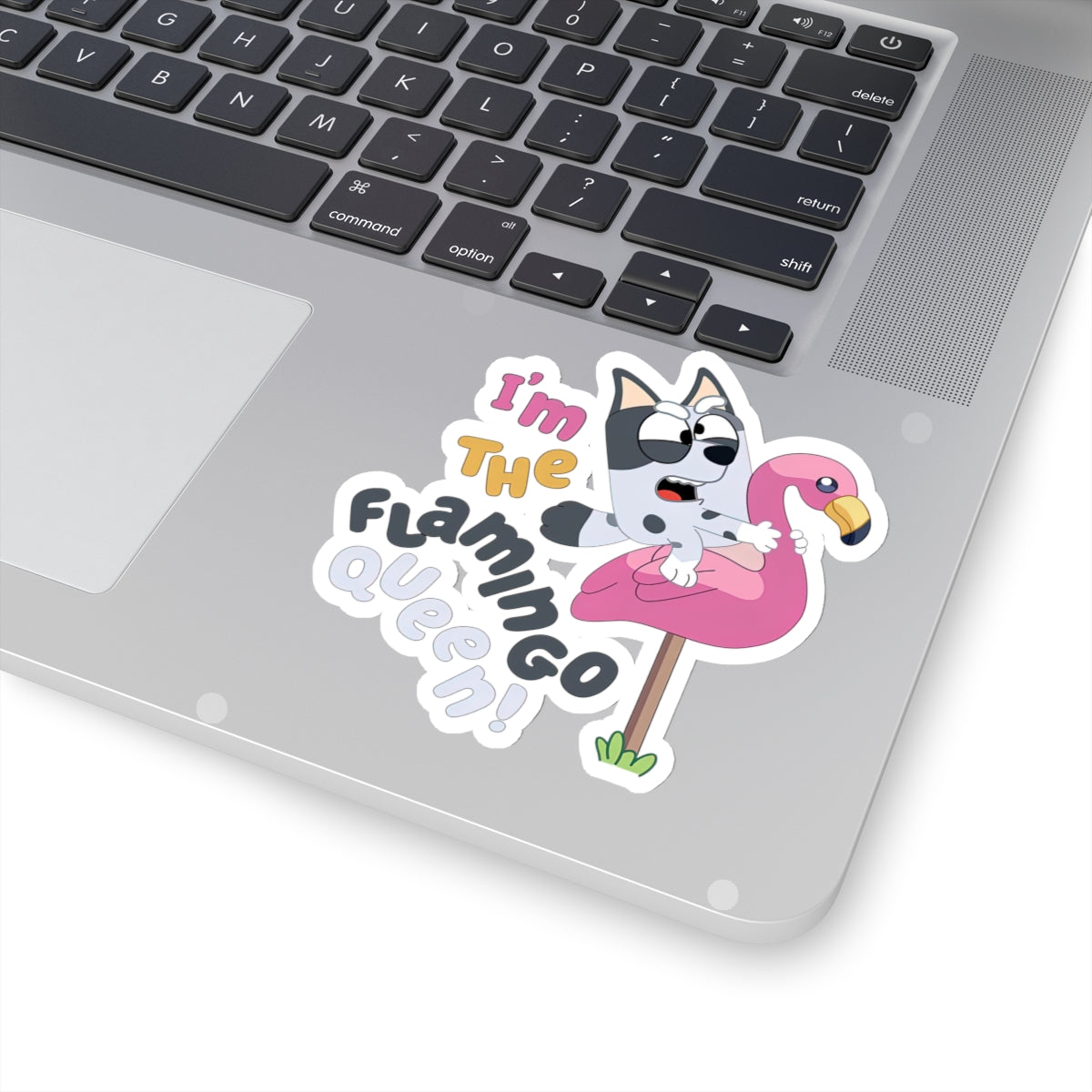 I'm the Flamingo Queen Kiss-Cut Stickers