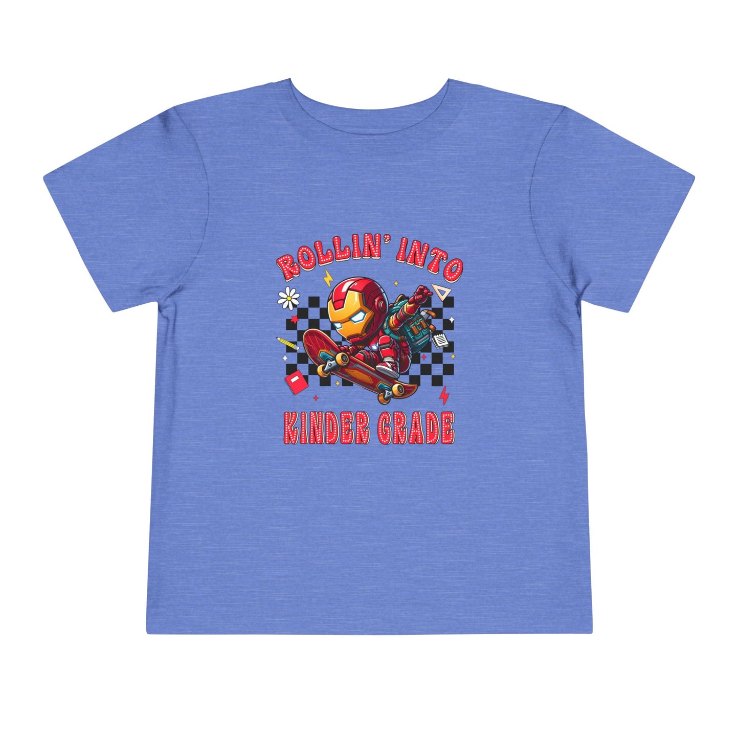 IRON MAN - Rollin' Into Kinder Grade Toddler Short Sleeve Tee