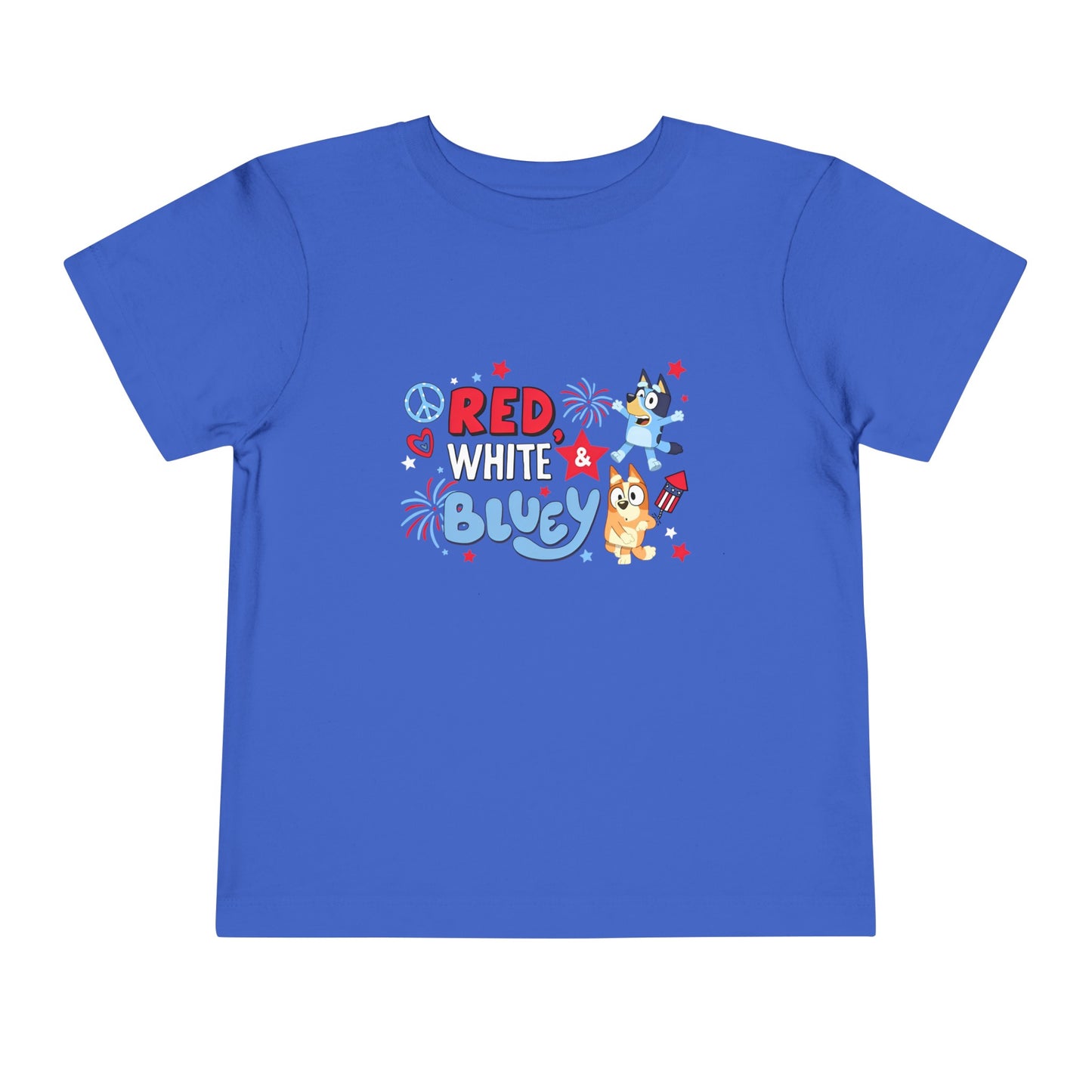 Red, White & Bluey Toddler Short Sleeve Tee