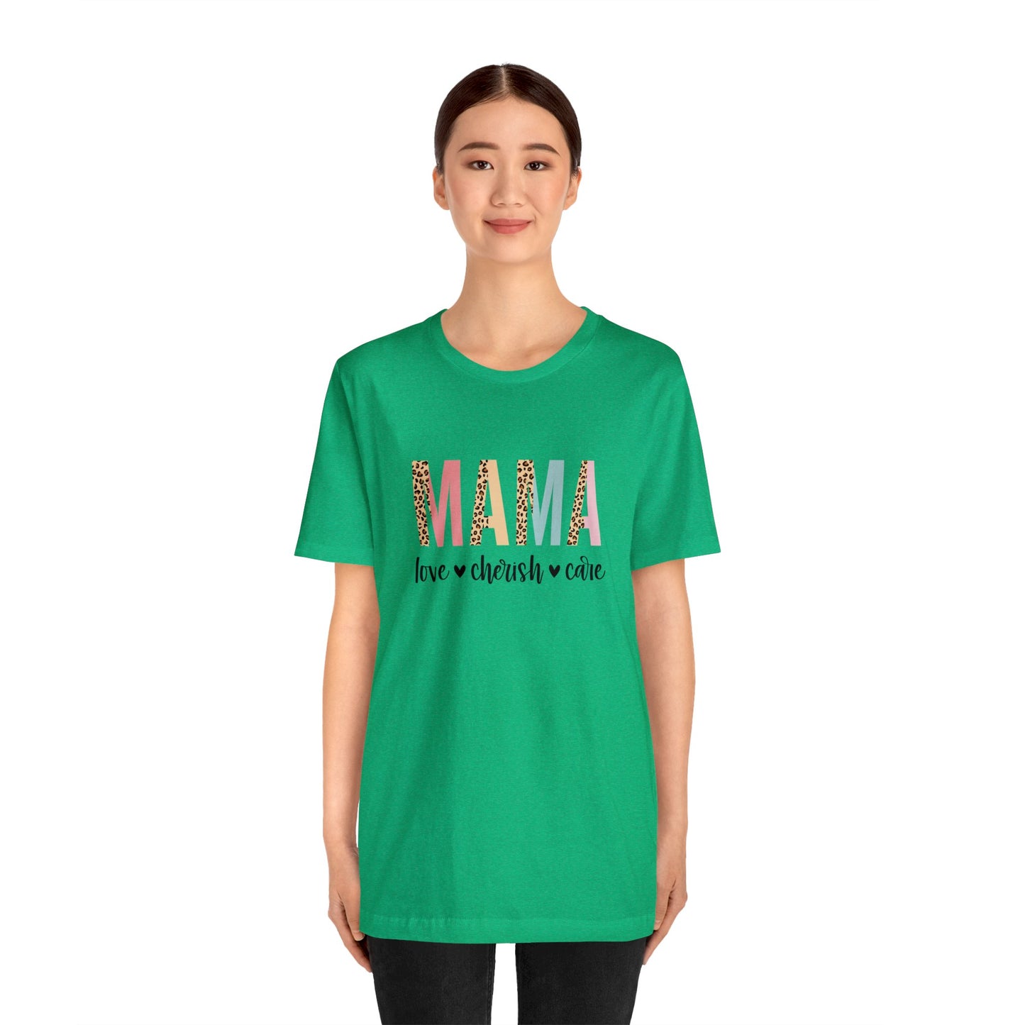 MAMA Leopard print short sleeve tshirt