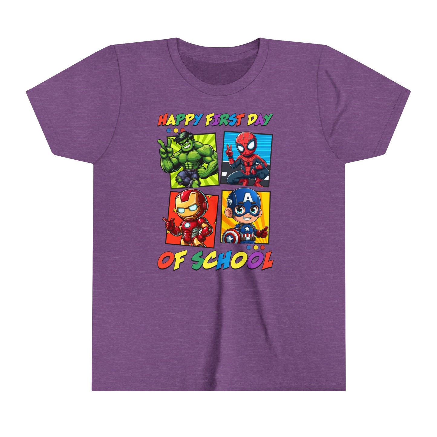 Happy First Day of School Youth Short Sleeve Tee