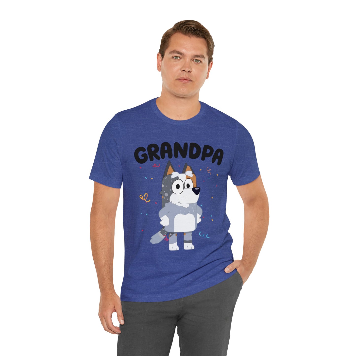 Grandpa Bluey Birthday Short sleeve Tshirt