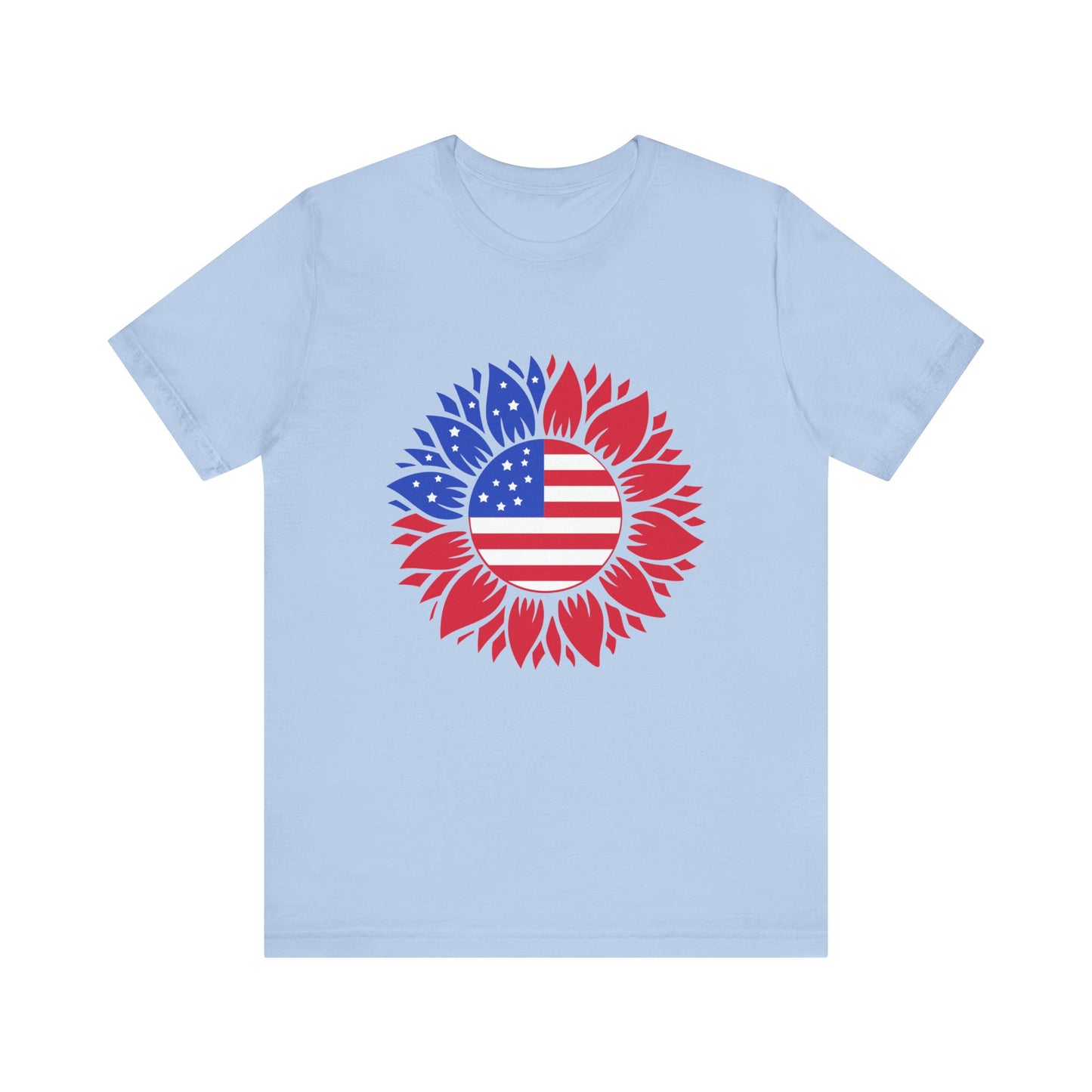American Sunflower Jersey Short Sleeve Tee