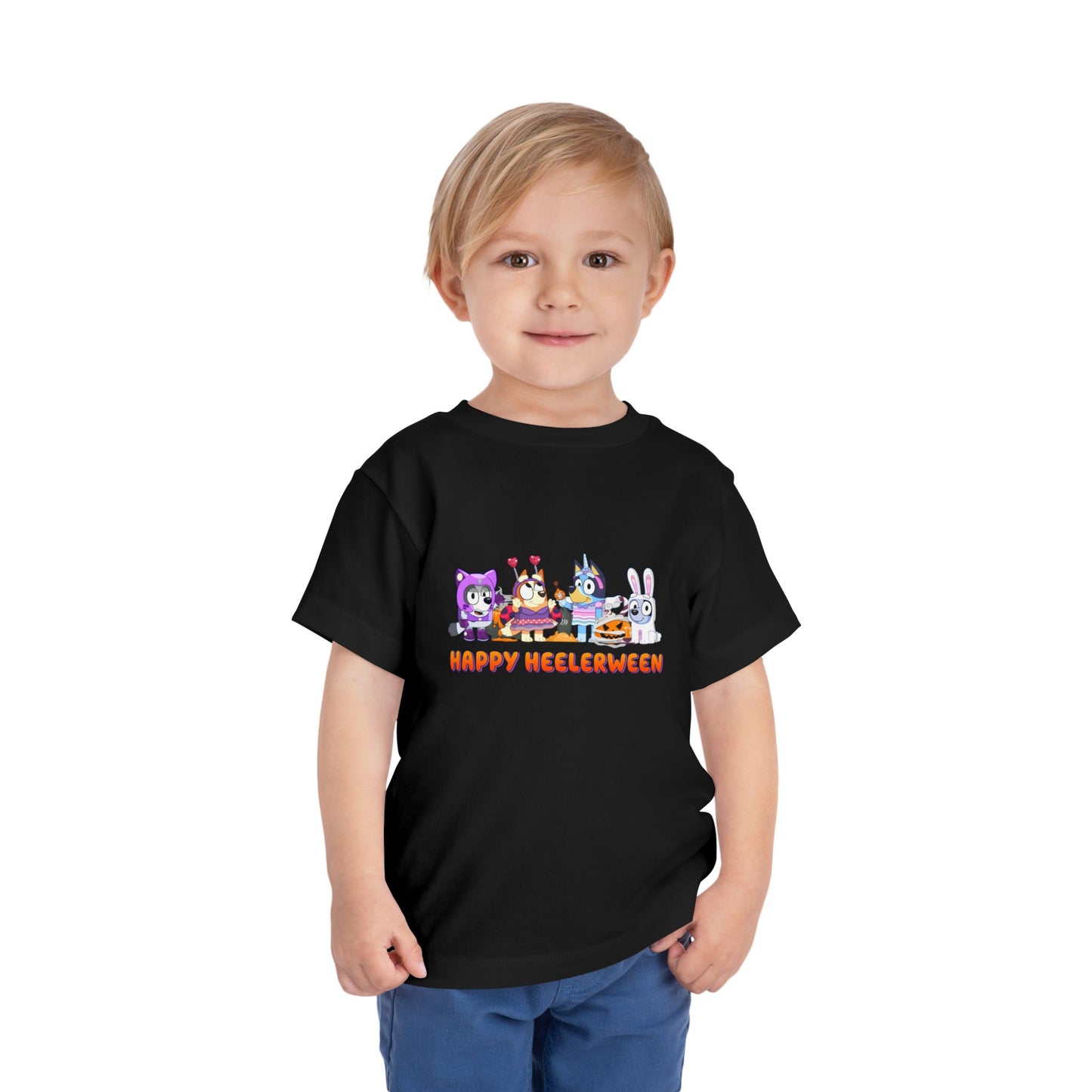 Happy Heelerween Toddler Short Sleeve Tee
