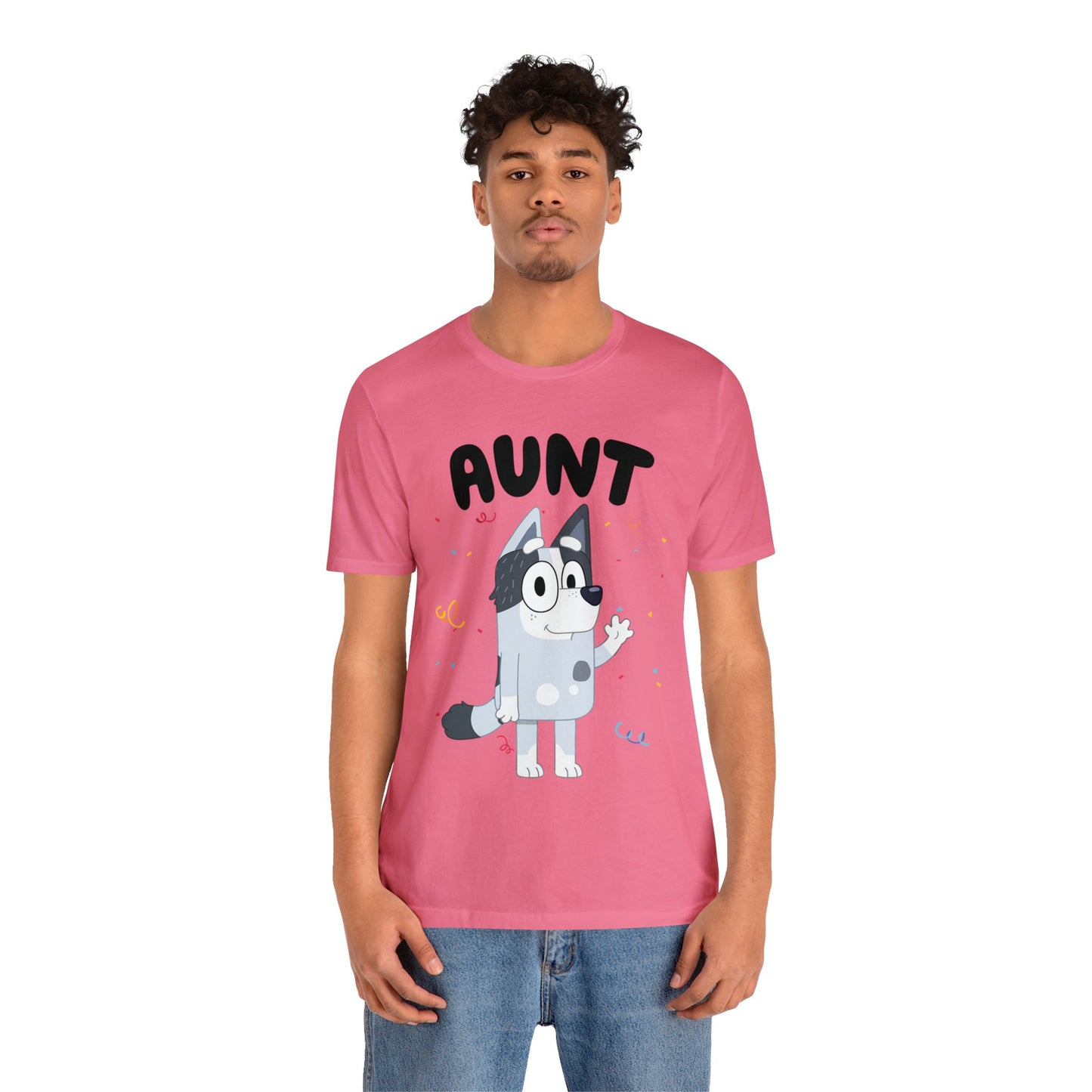 Aunt Bluey Birthday short sleeve Tshirt