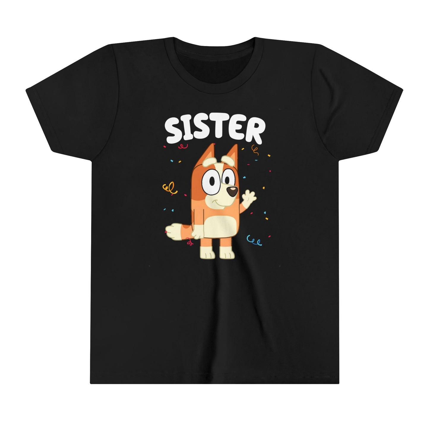 Sister Bluey Birthday youth short sleeve Tshirt