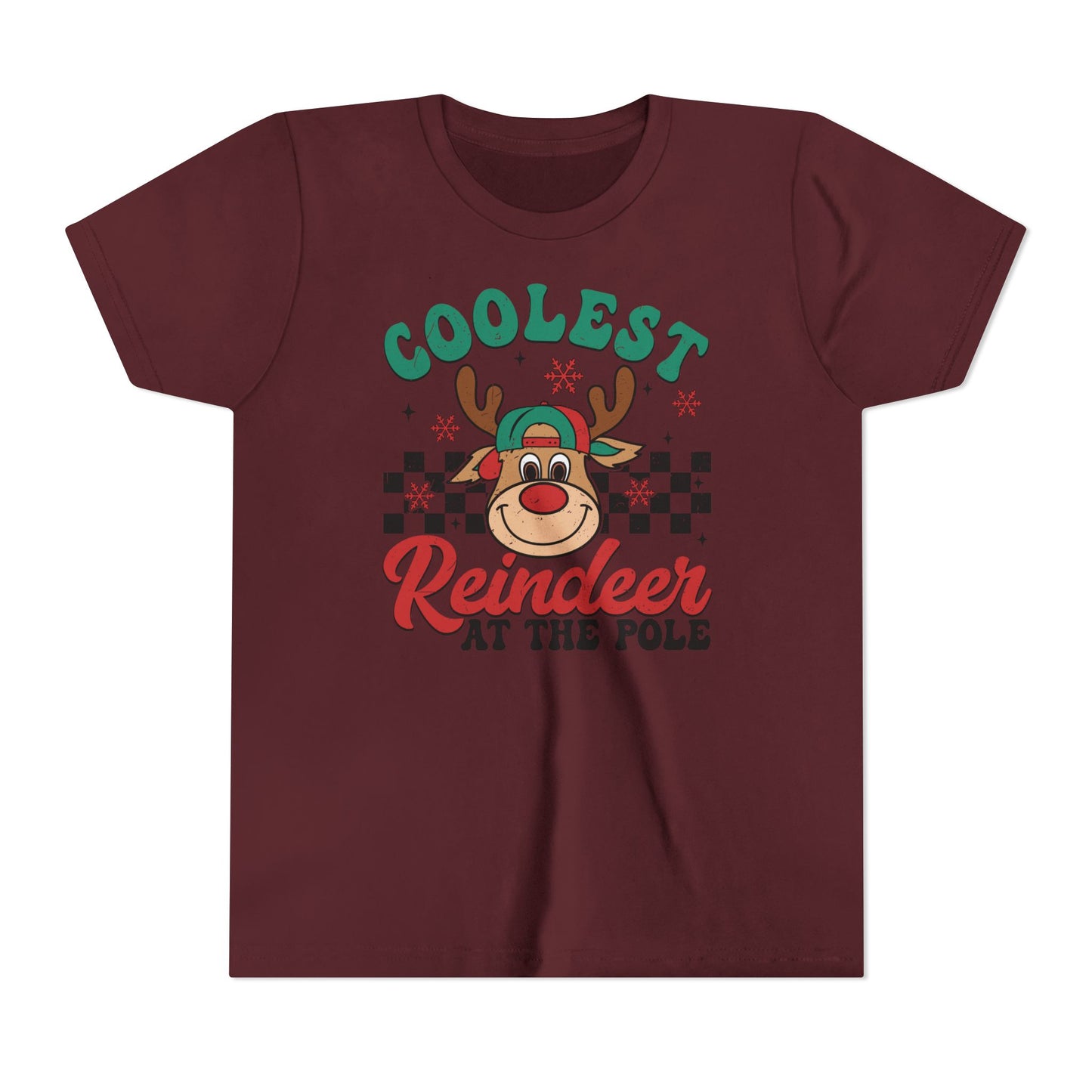 Coolest Reindeer at the Pole Youth Short Sleeve Tee