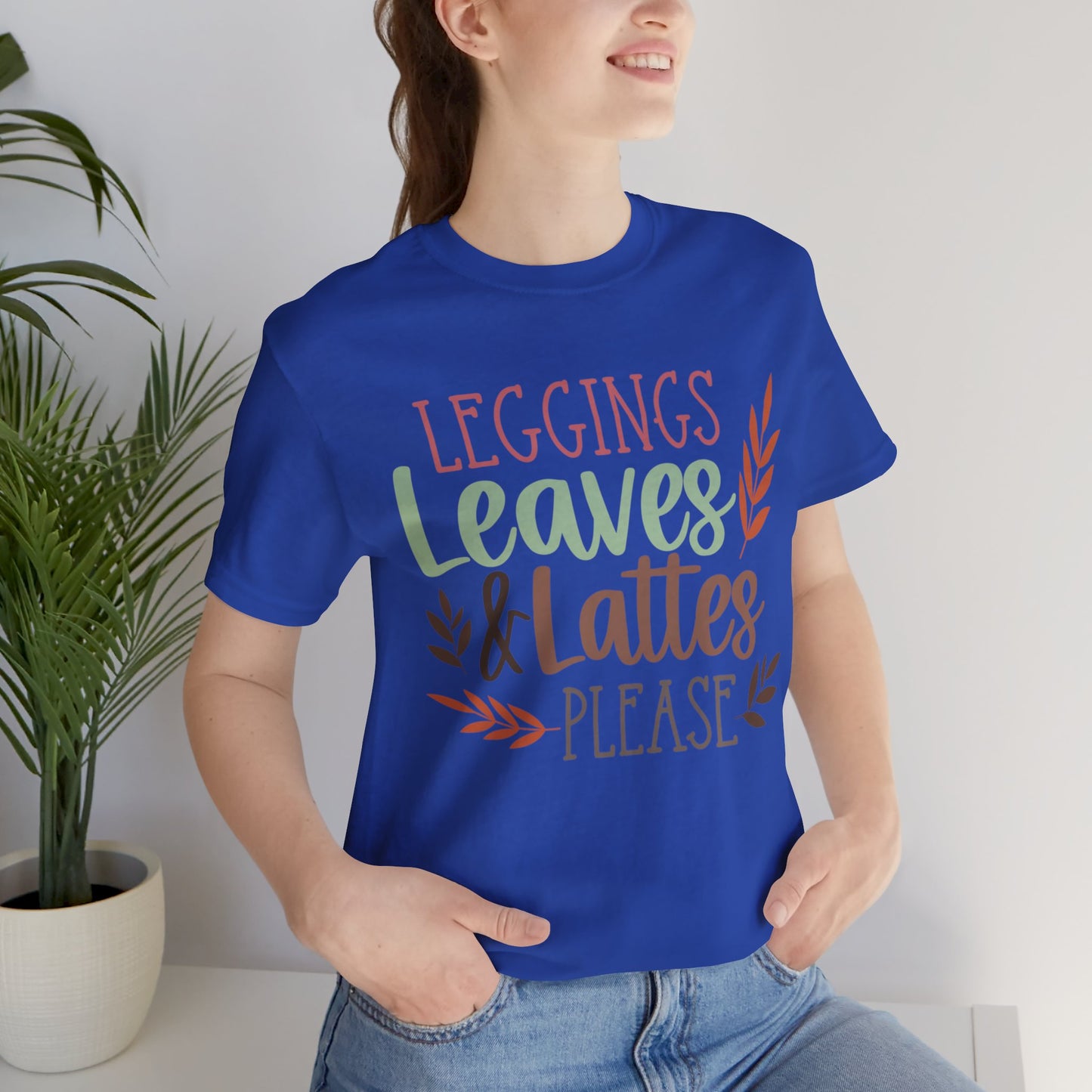 Leggings, Leaves & Lattes Please Jersey Short Sleeve Tee