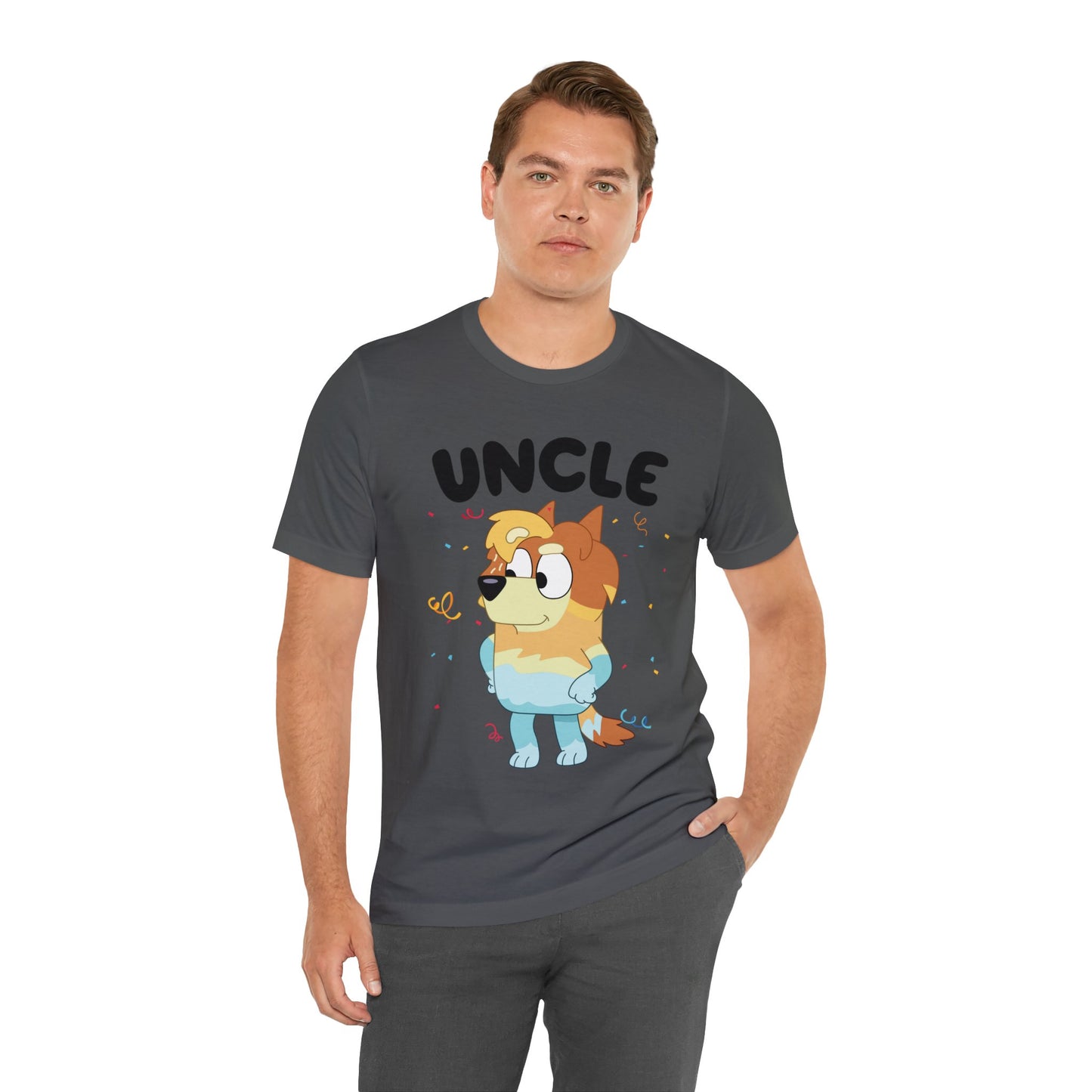 Uncle Bluey Birthday Short sleeve Tshirt