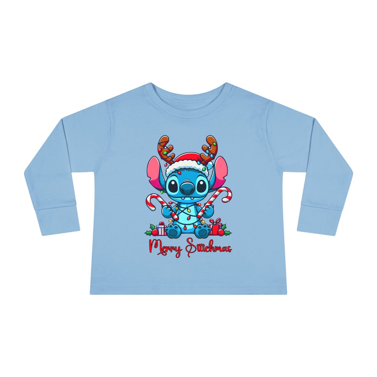 Merry Stitchmas Toddler Long Sleeve Tee