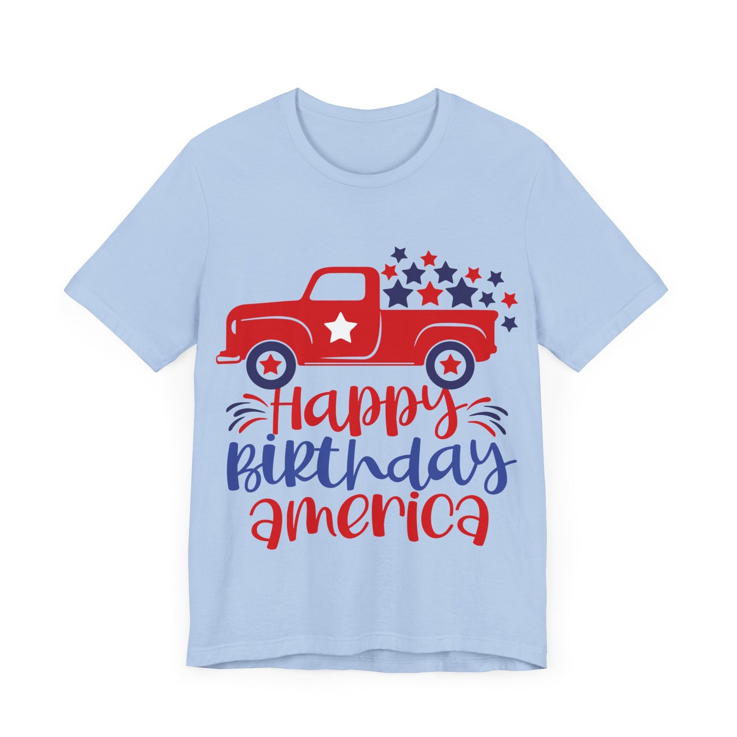 Happy Birthday America Jersey Short Sleeve Tee